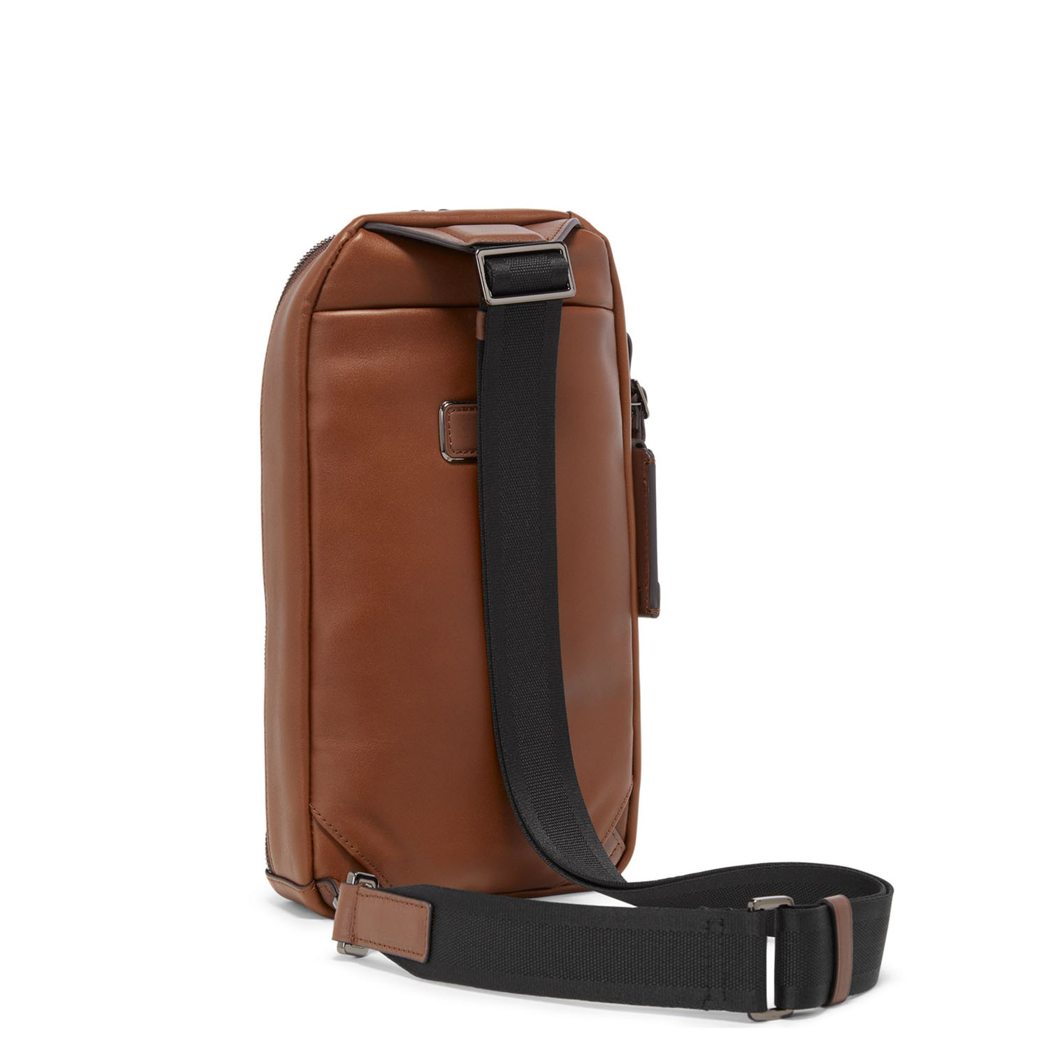 Tumi Harrison Gregory Slingbag aus Leder + GRATIS HOTELGUTSCHEIN Cognac