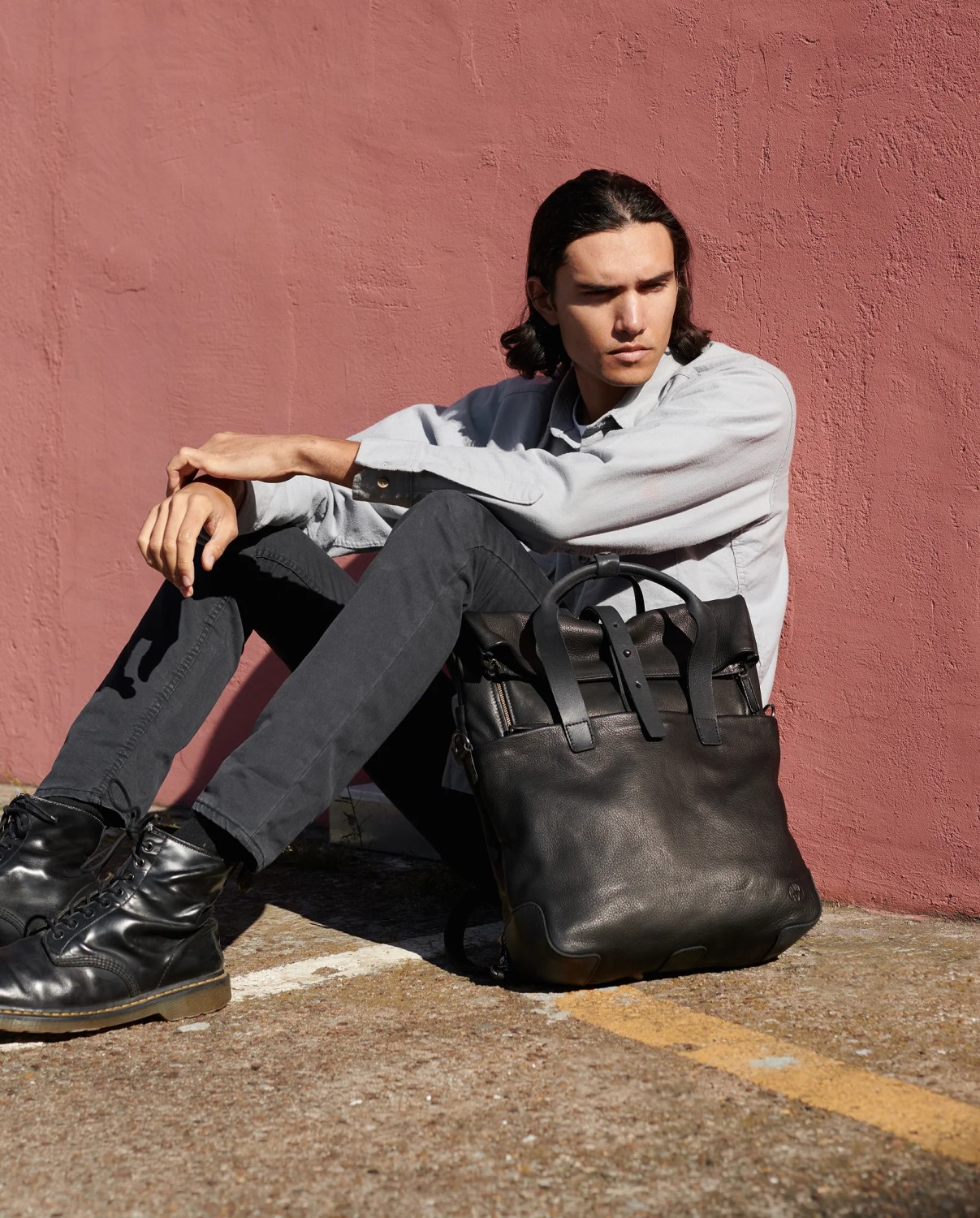 Harold's Mount Ivy große Rucksack/Messengerbag schwarz