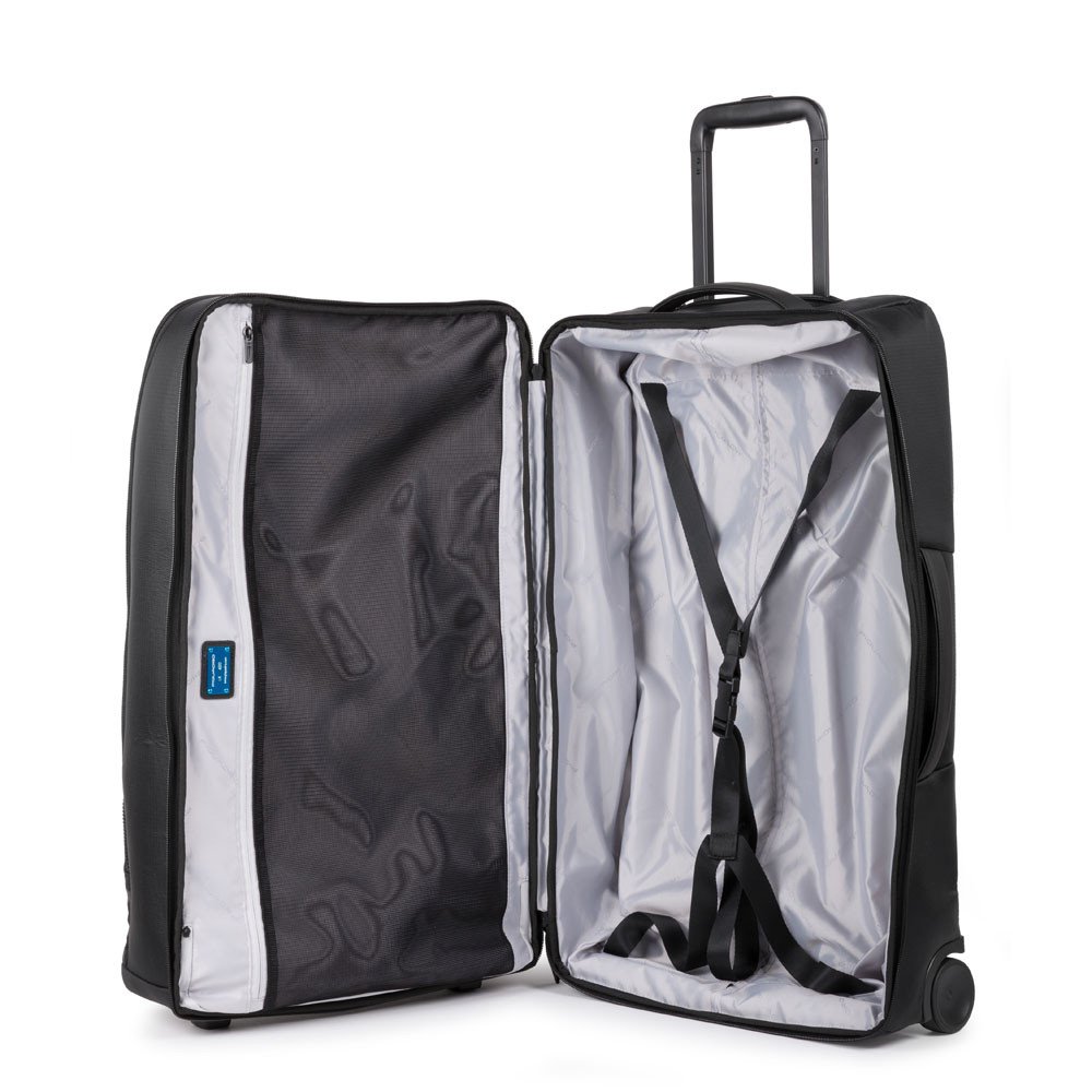 Piquadro Otello Reisetasche mit Rollen Schwarz Piquadro Otello Reisetasche mit Rollen Schwarz