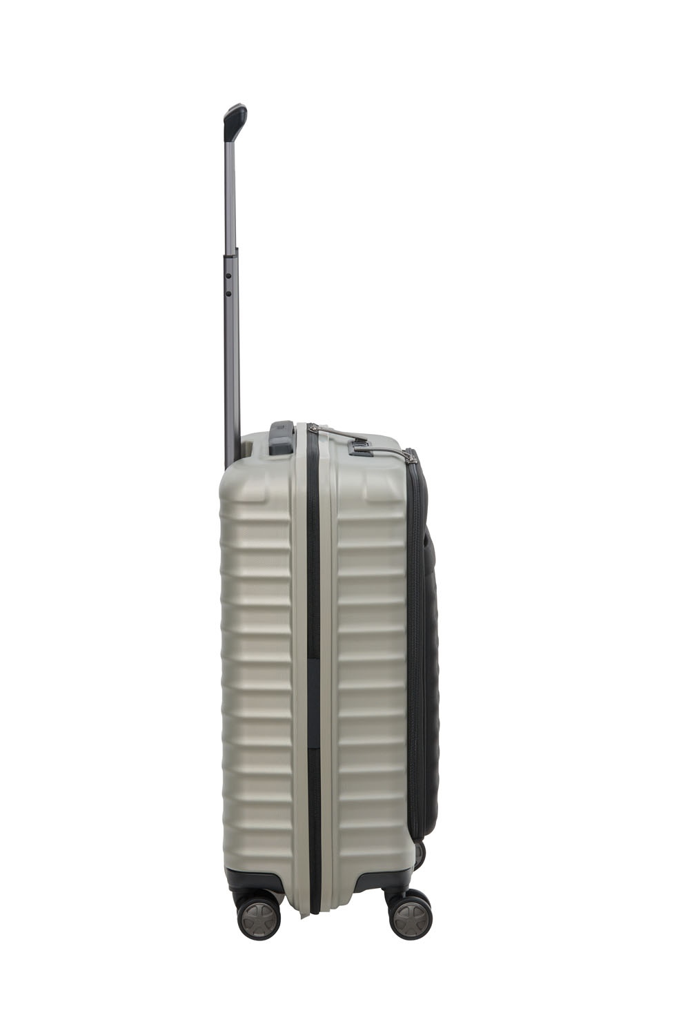 TITAN Litron 4-Rollen Trolley S mit Vortasche + Gratis Hotelgutschein Champagner