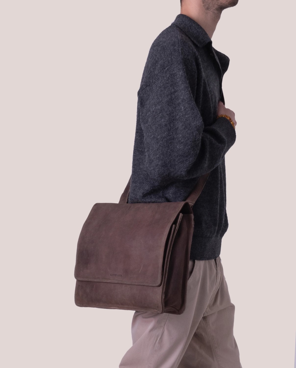 Harold's Antic Business Notebookbag Taupe