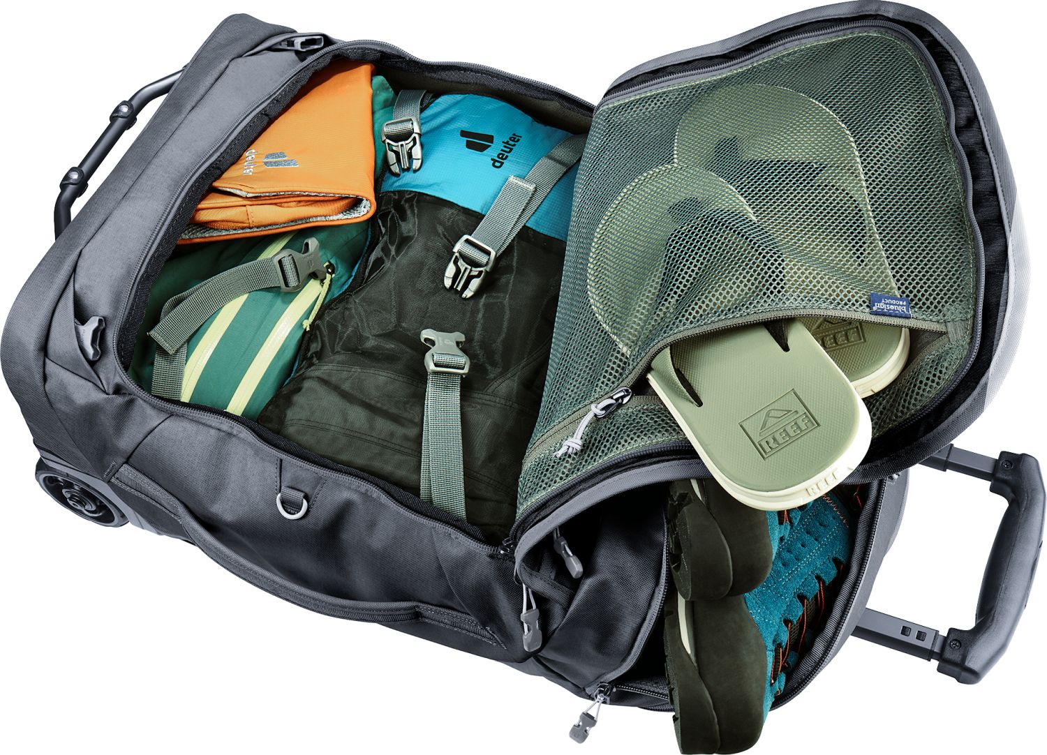 Deuter Duffel Pro Movo 36 Reisetasche auf Rollen black Deuter Duffel Pro Movo 36 Reisetasche auf Rollen black