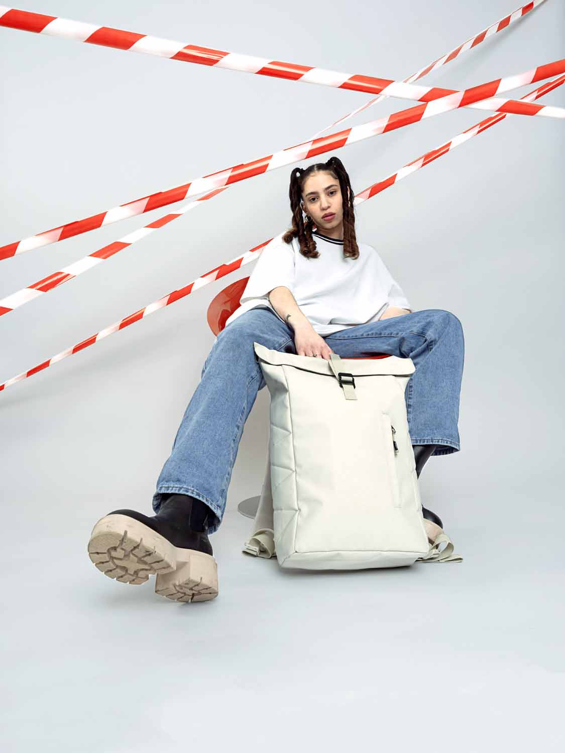 kattbjørn Rolltop mit 15" Laptopfach Sandy Beige kattbjørn Rolltop mit 15" Laptopfach Sandy Beige