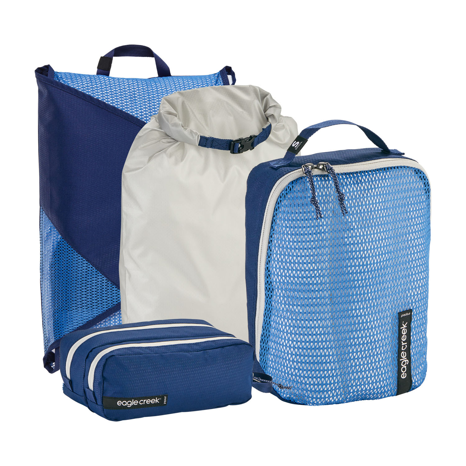 Eagle Creek PACK-IT™ Weekender 4-Set az blue/grey