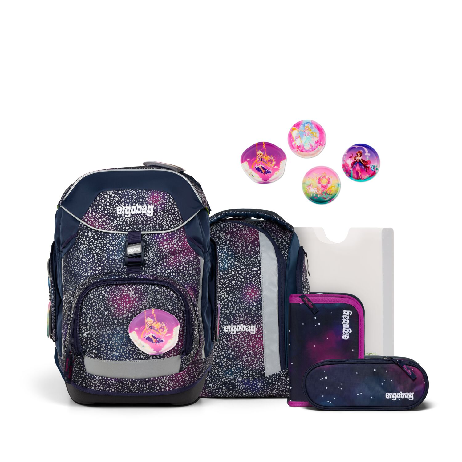 ergobag pack SUPER REFLEX GLOW 6-teiliges Schulrucksack-Set 2025