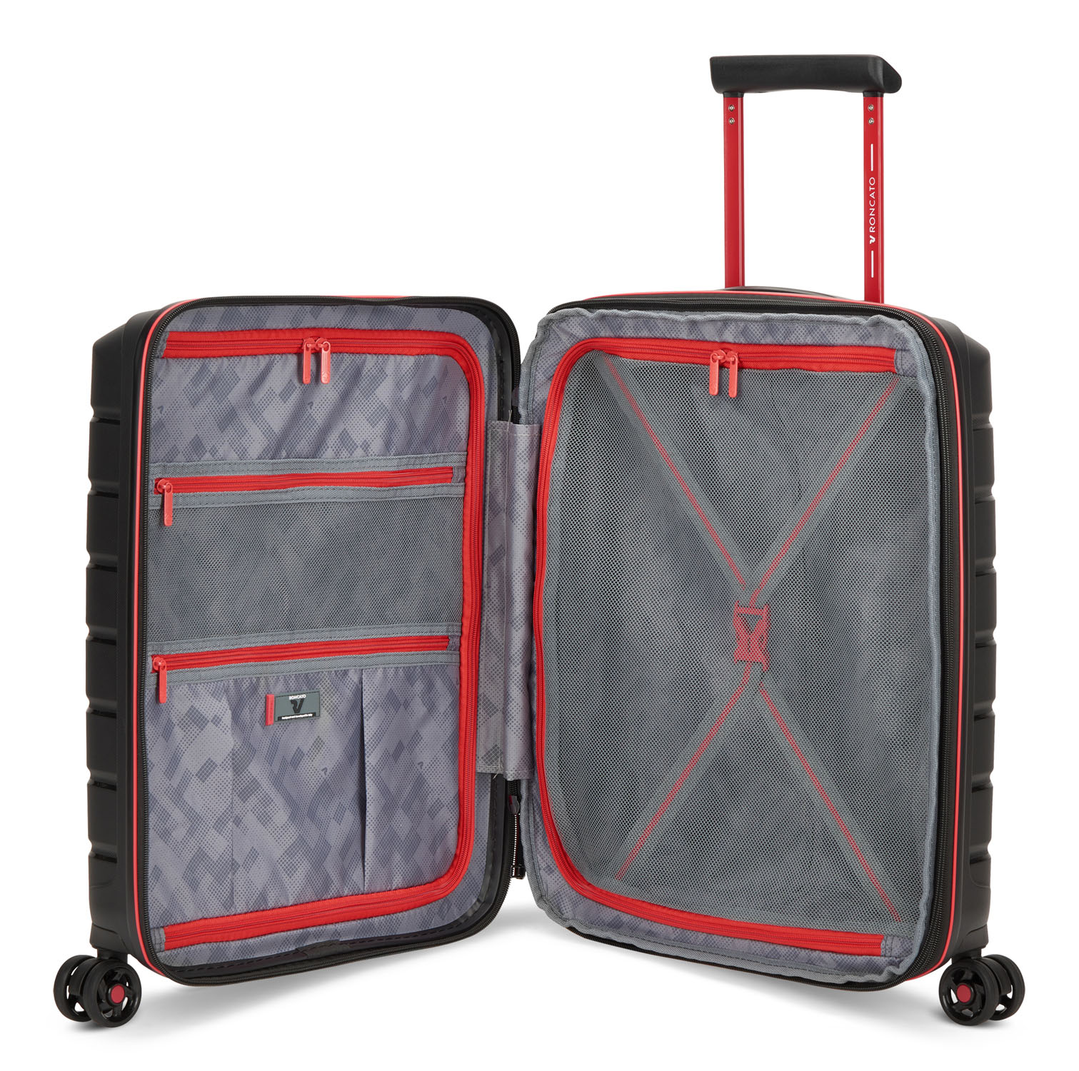 Roncato B-Flying Move Handgepäck Carry-On Trolley Erweiterbar 55cm Smoke black Roncato B-Flying Move Handgepäck Carry-On Trolley Erweiterbar 55cm Smoke black