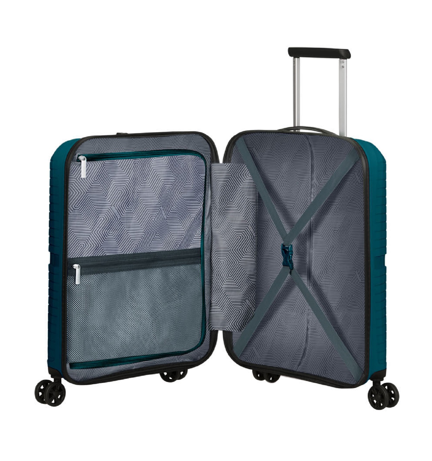 American Tourister Airconic Handgepäck Trolley 55cm mit 4 Rollen + GRATIS HOTELGUTSCHEIN Deep Ocean American Tourister Airconic Handgepäck Trolley 55cm mit 4 Rollen + GRATIS HOTELGUTSCHEIN Deep Ocean