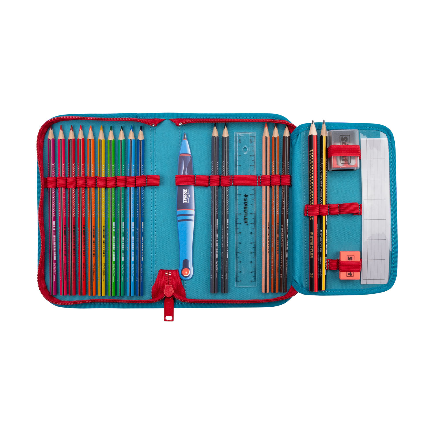 Scout Neo Exklusiv LED Schulranzen-Set 4-teilig White Unicorn