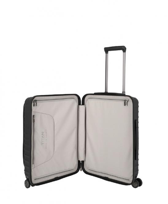 LTAA TITAN LITRON 4-Rollen Trolley S mit Vortasche Schwarz LTAA TITAN LITRON 4-Rollen Trolley S mit Vortasche Schwarz