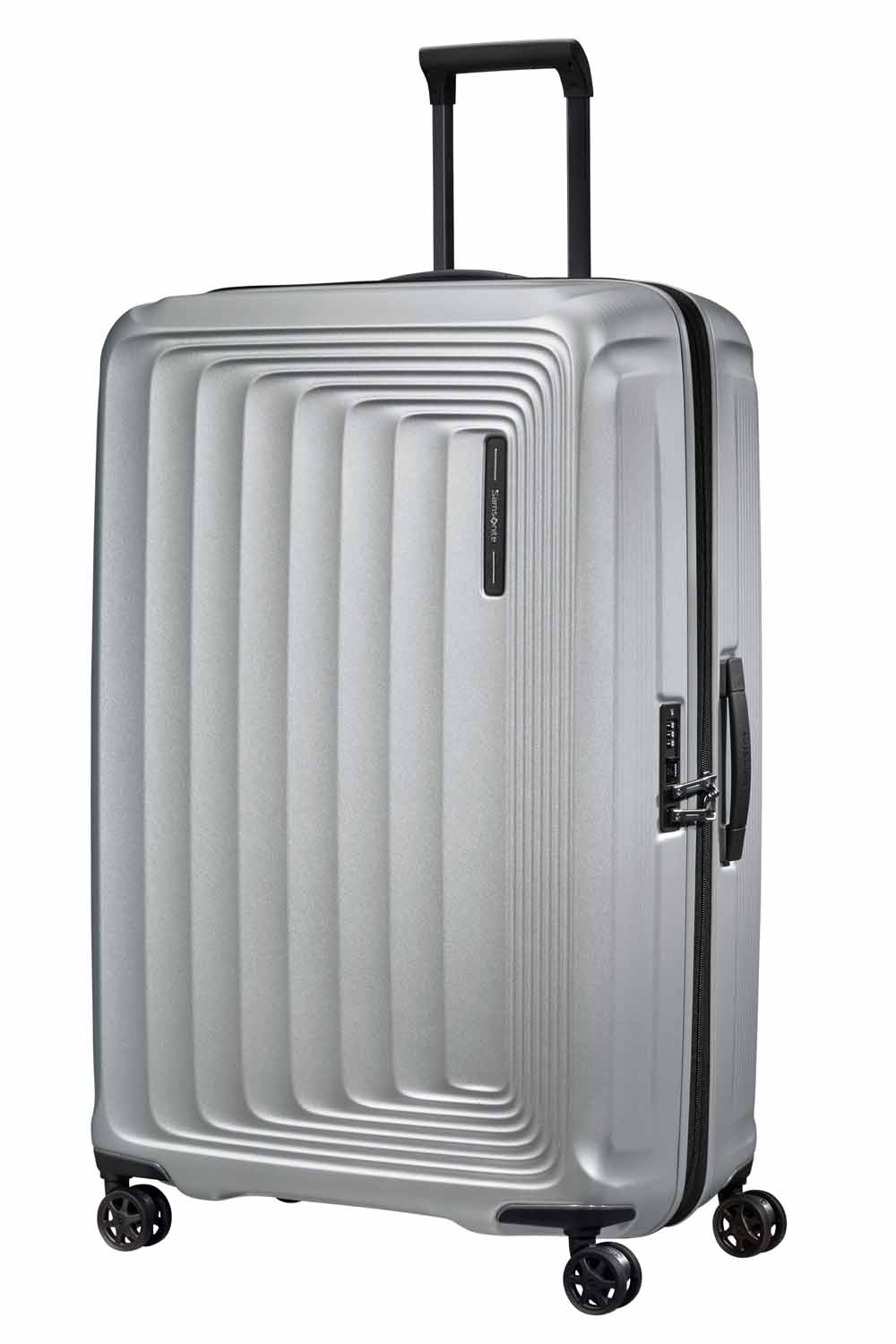 Samsonite Nuon Trolley mit 4 Rollen erweiterbar 81cm + GRATIS HOTELGUTSCHEIN Matt Silver Samsonite Nuon Trolley mit 4 Rollen erweiterbar 81cm + GRATIS HOTELGUTSCHEIN Matt Silver