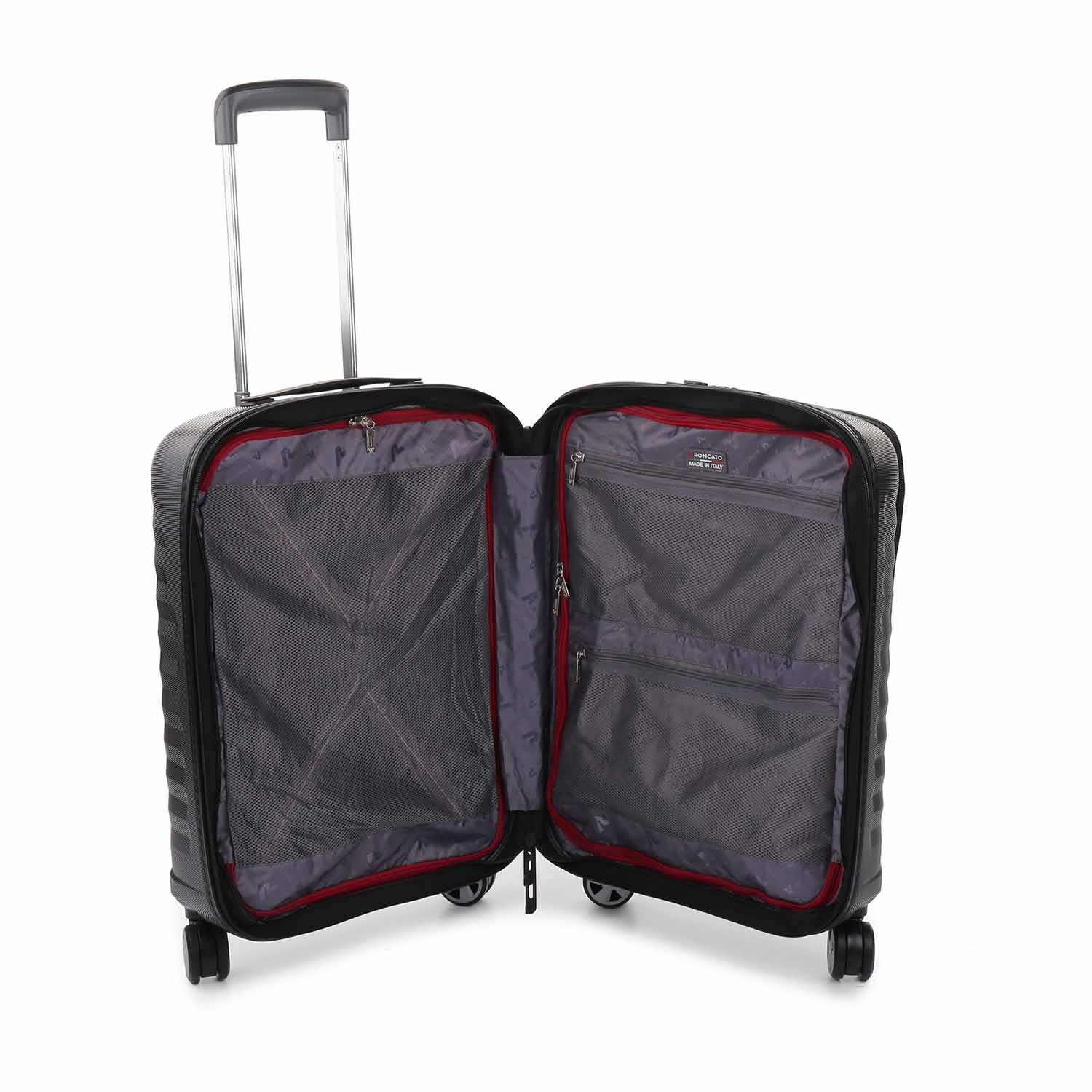 Roncato Double Premium Carry-on 4-Rollen erweiterbar Black Roncato Double Premium Carry-on 4-Rollen erweiterbar Black