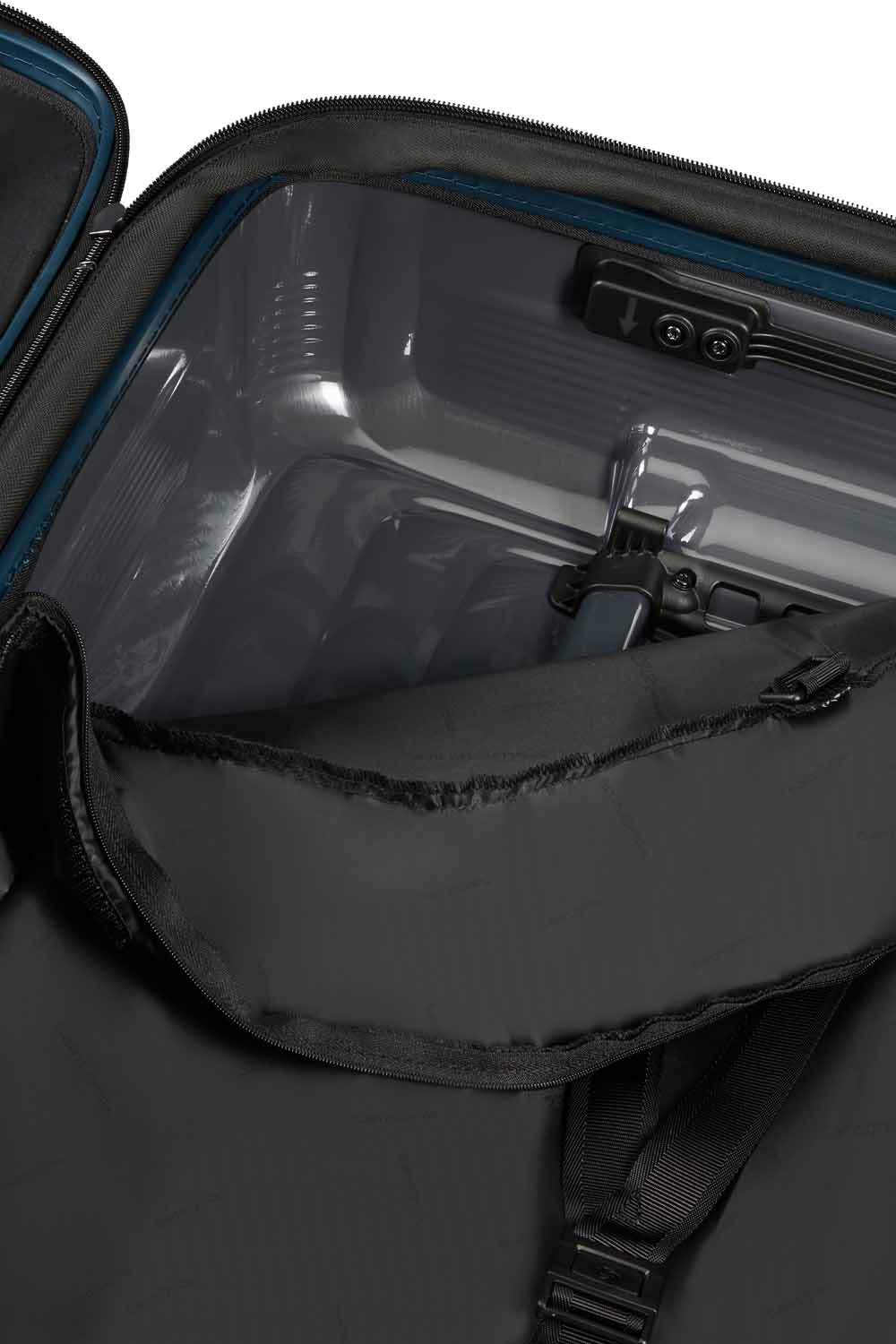 Samsonite Nuon Trolley mit 4 Rollen erweiterbar 69cm + GRATIS HOTELGUTSCHEIN Metallic Dark Blue