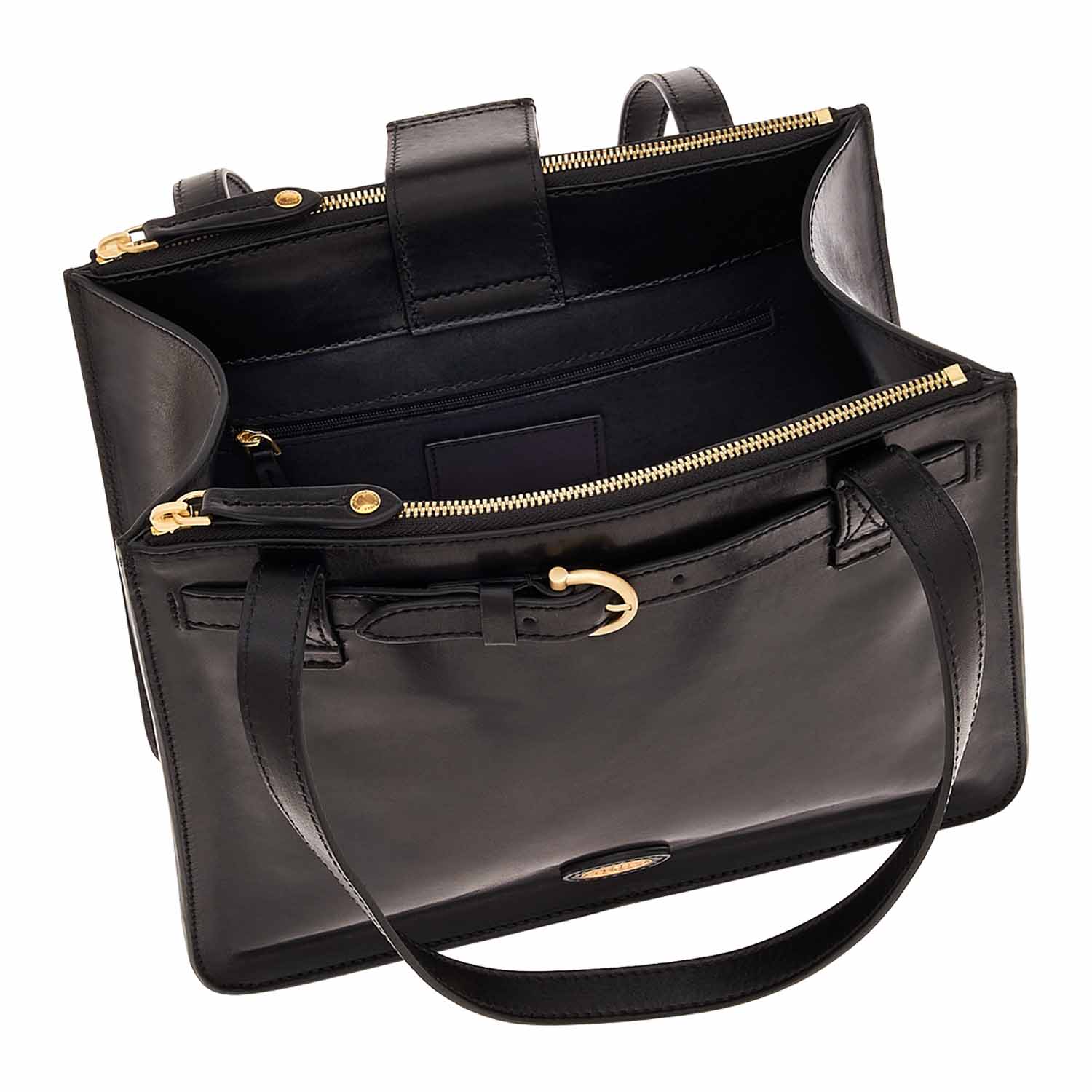 The Bridge Biba Shopper 04364201 Schwarz/Gold The Bridge Biba Shopper 04364201 Schwarz/Gold