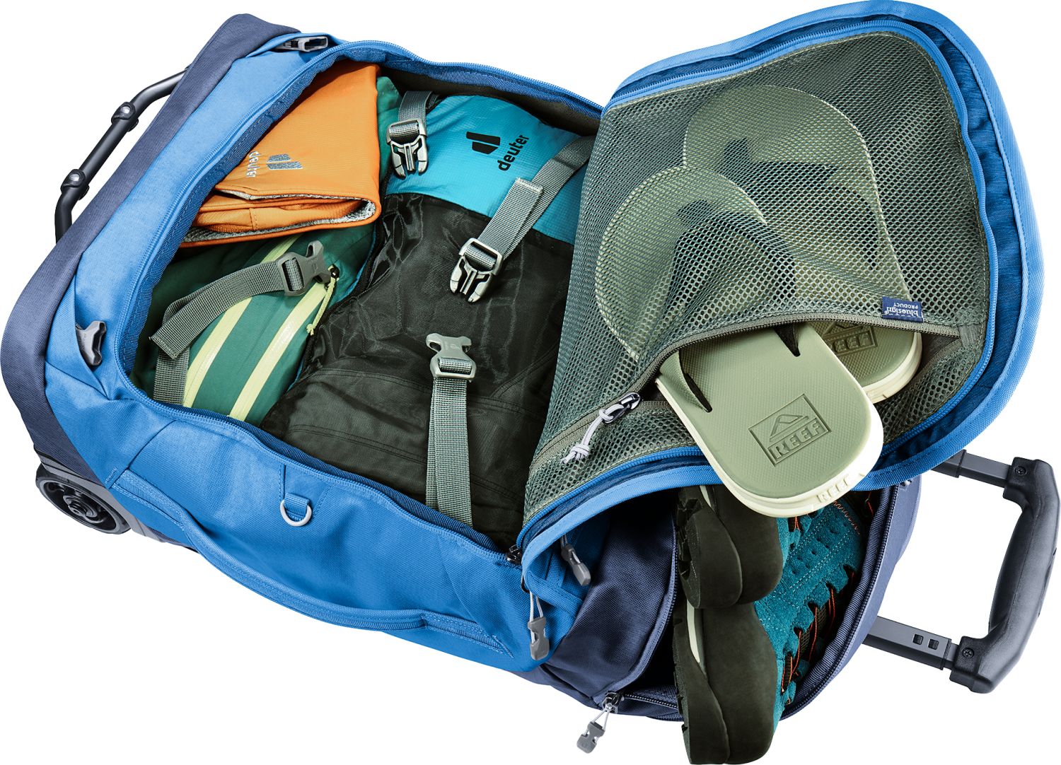 Deuter Duffel Pro Movo 36 Reisetasche auf Rollen neptune-nightblue Deuter Duffel Pro Movo 36 Reisetasche auf Rollen neptune-nightblue
