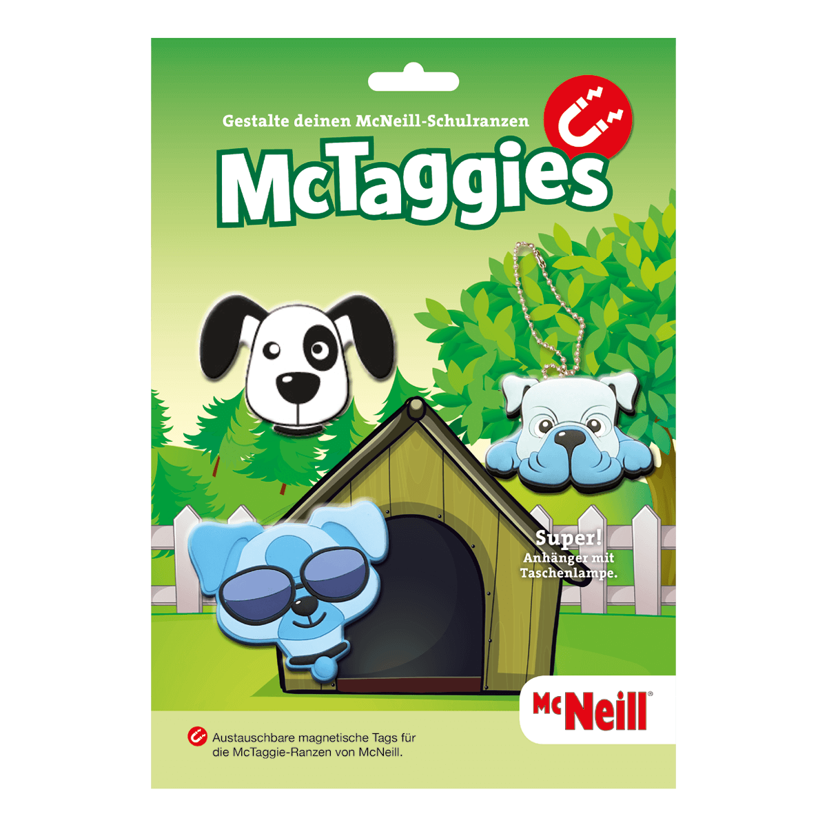 McNeill Schulzubehör McTaggies, Set 3-teilig Dog