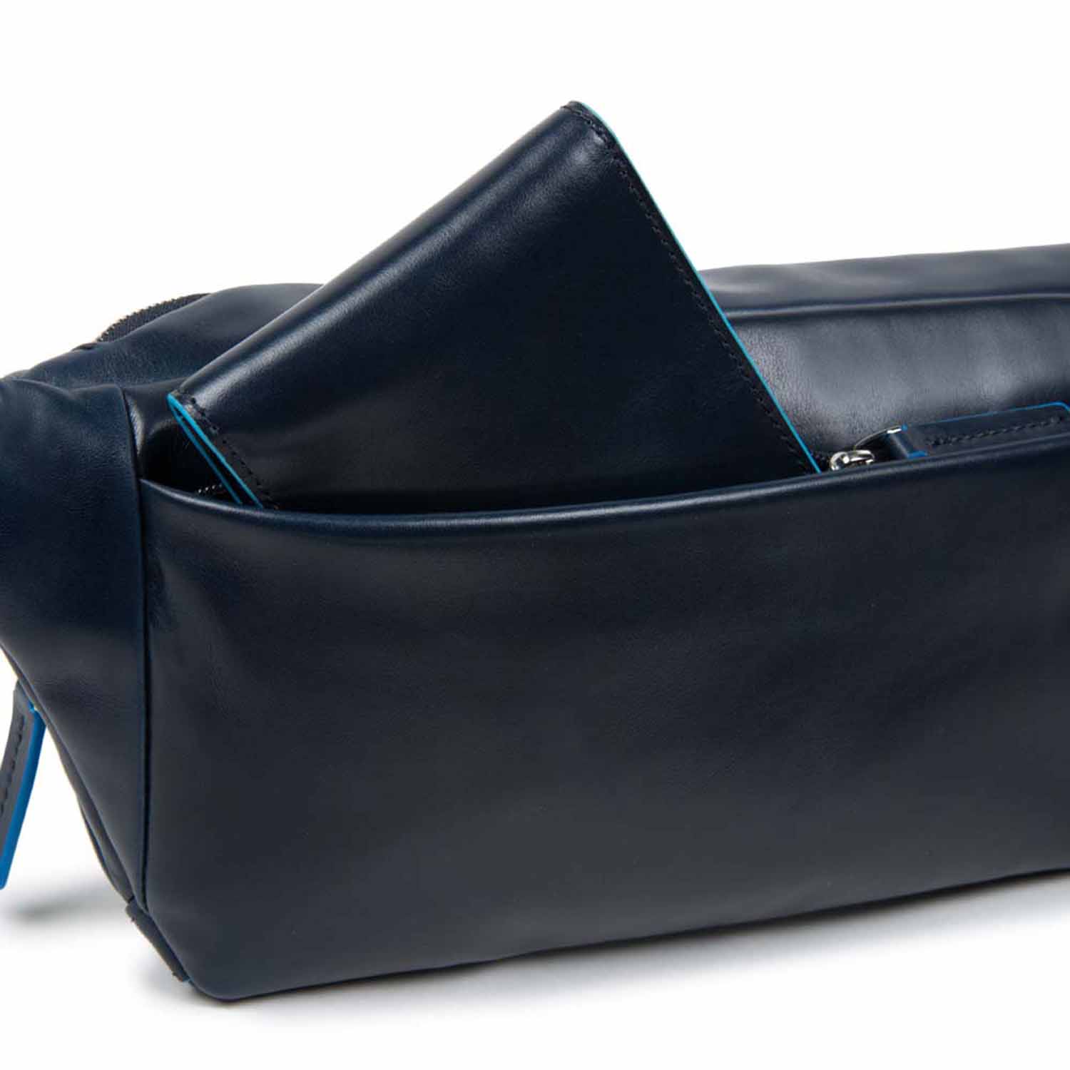 Piquadro Blue Square Revamp Gürteltasche mit RFID-Blocker Nachtblau