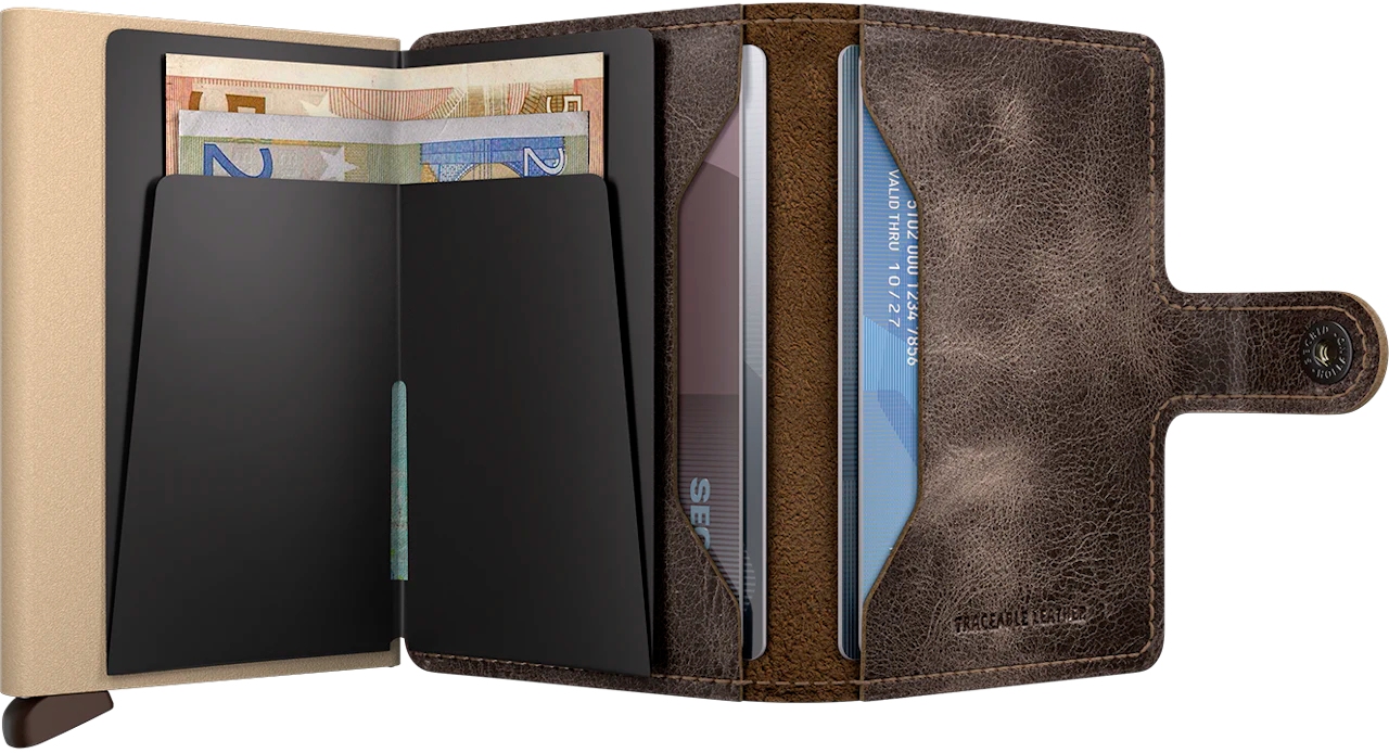 Secrid Miniwallet Vintage MV-Traceable Clay Secrid Miniwallet Vintage MV-Traceable Clay