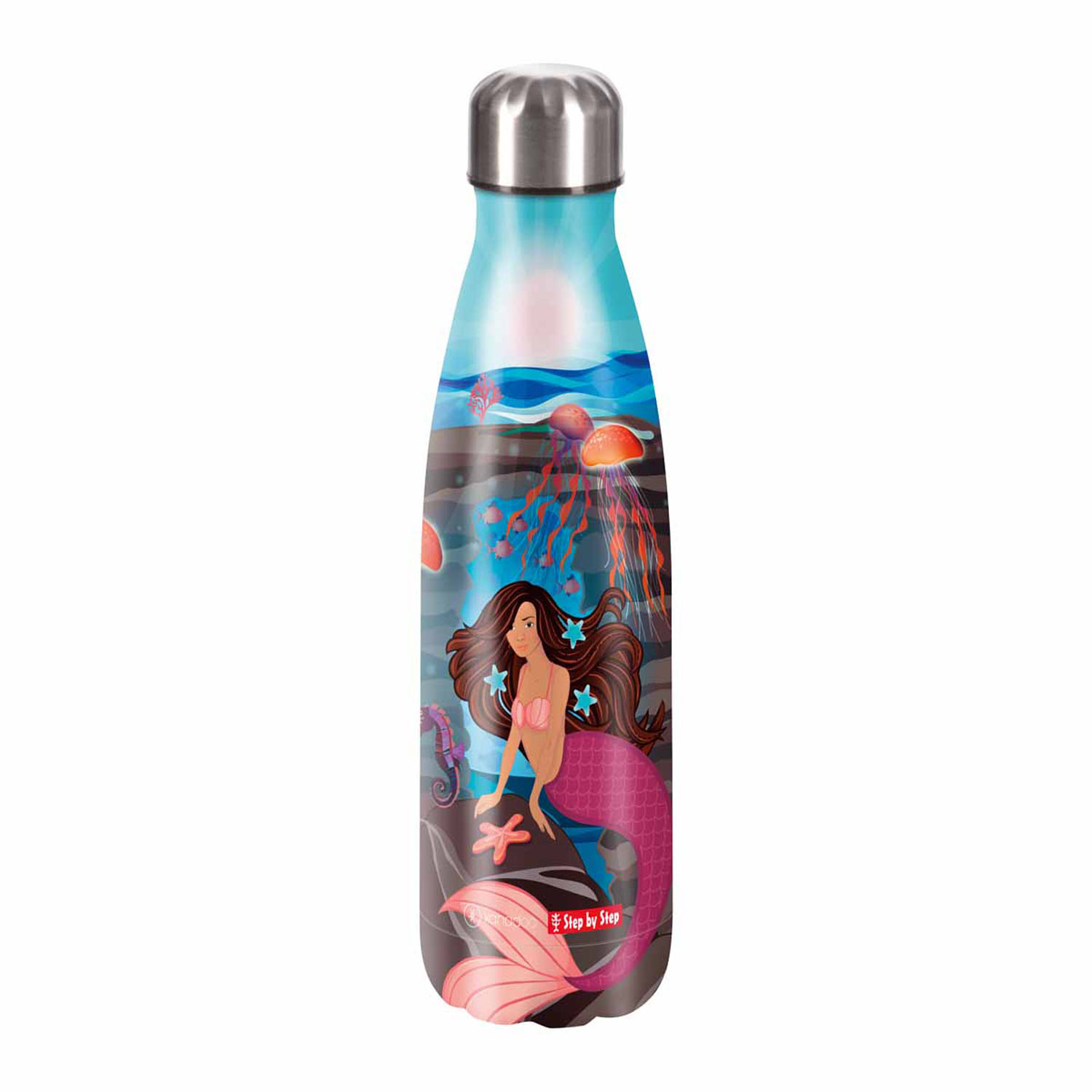 Step by Step Schulzubehör Isolierte Edelstahl-Trinkflasche Xanadoo 500ml Mermaid Delia Step by Step Schulzubehör Isolierte Edelstahl-Trinkflasche Xanadoo 500ml Mermaid Delia