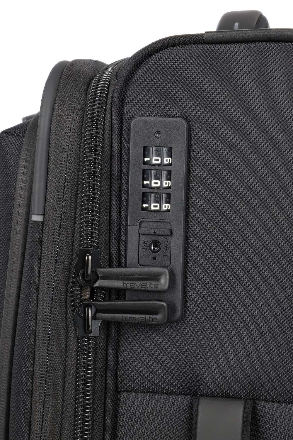 Travelite Crosslite Trolley L 4-Rollen erweiterbar Schwarz