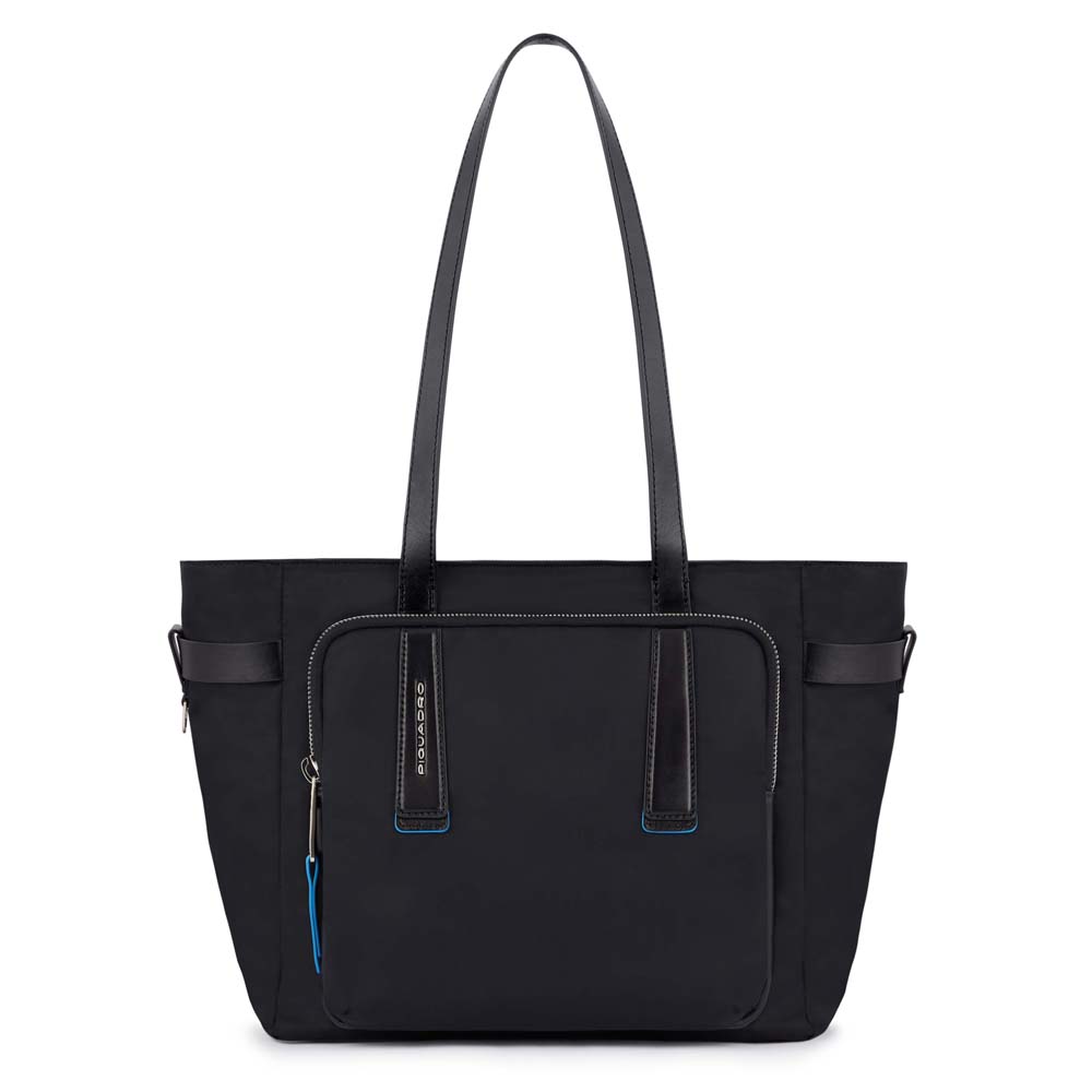 Piquadro PQ-RY Damenlaptoptasche 13" aus rezykliertem Stoff Schwarz Piquadro PQ-RY Damenlaptoptasche 13" aus rezykliertem Stoff Schwarz