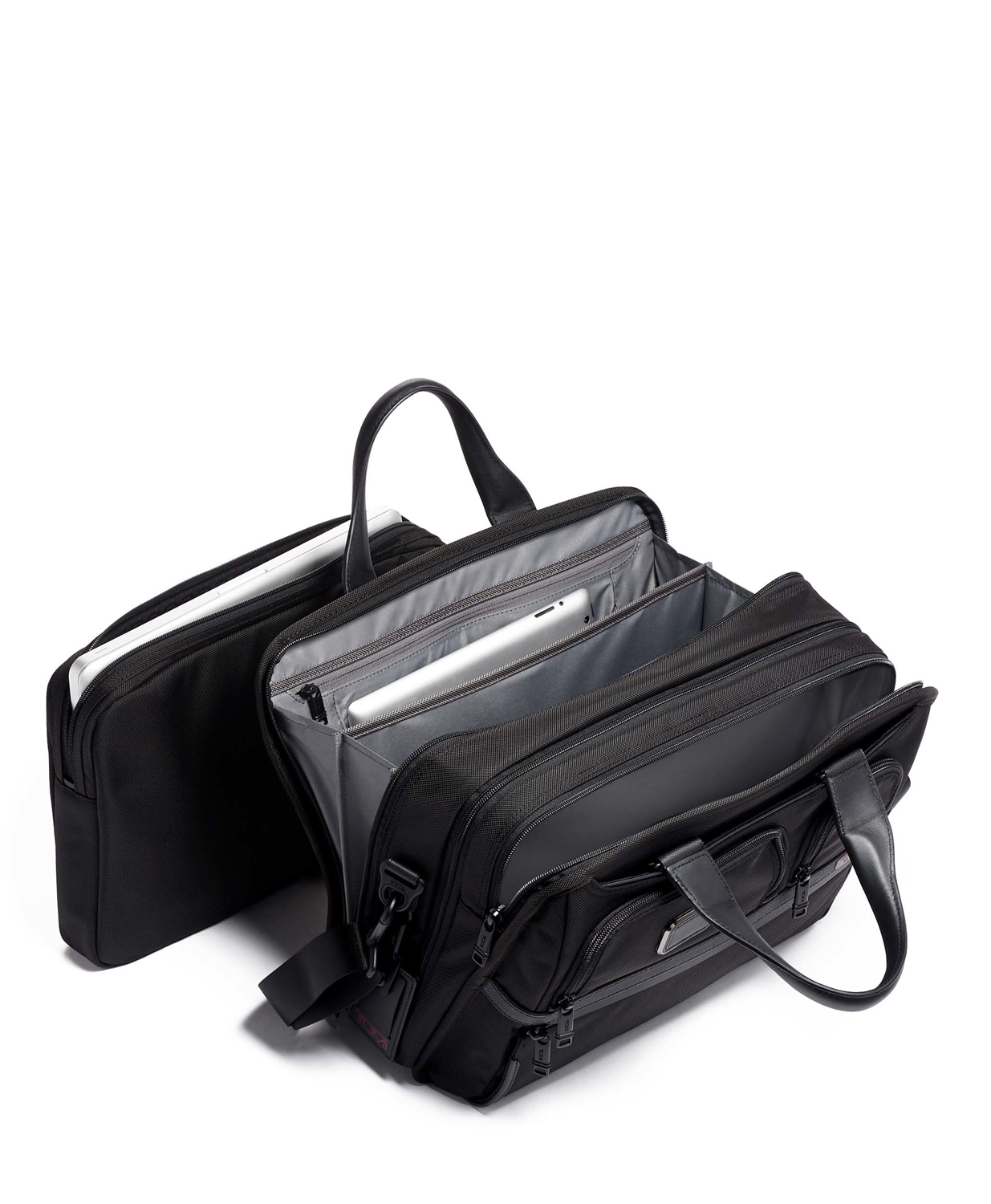 Tumi Alpha 3 Organizer-Laptop-Aktentasche aus Ballistic Nylon, erweiterbar + GRATIS HOTELGUTSCHEIN black Tumi Alpha 3 Organizer-Laptop-Aktentasche aus Ballistic Nylon, erweiterbar + GRATIS HOTELGUTSCHEIN black