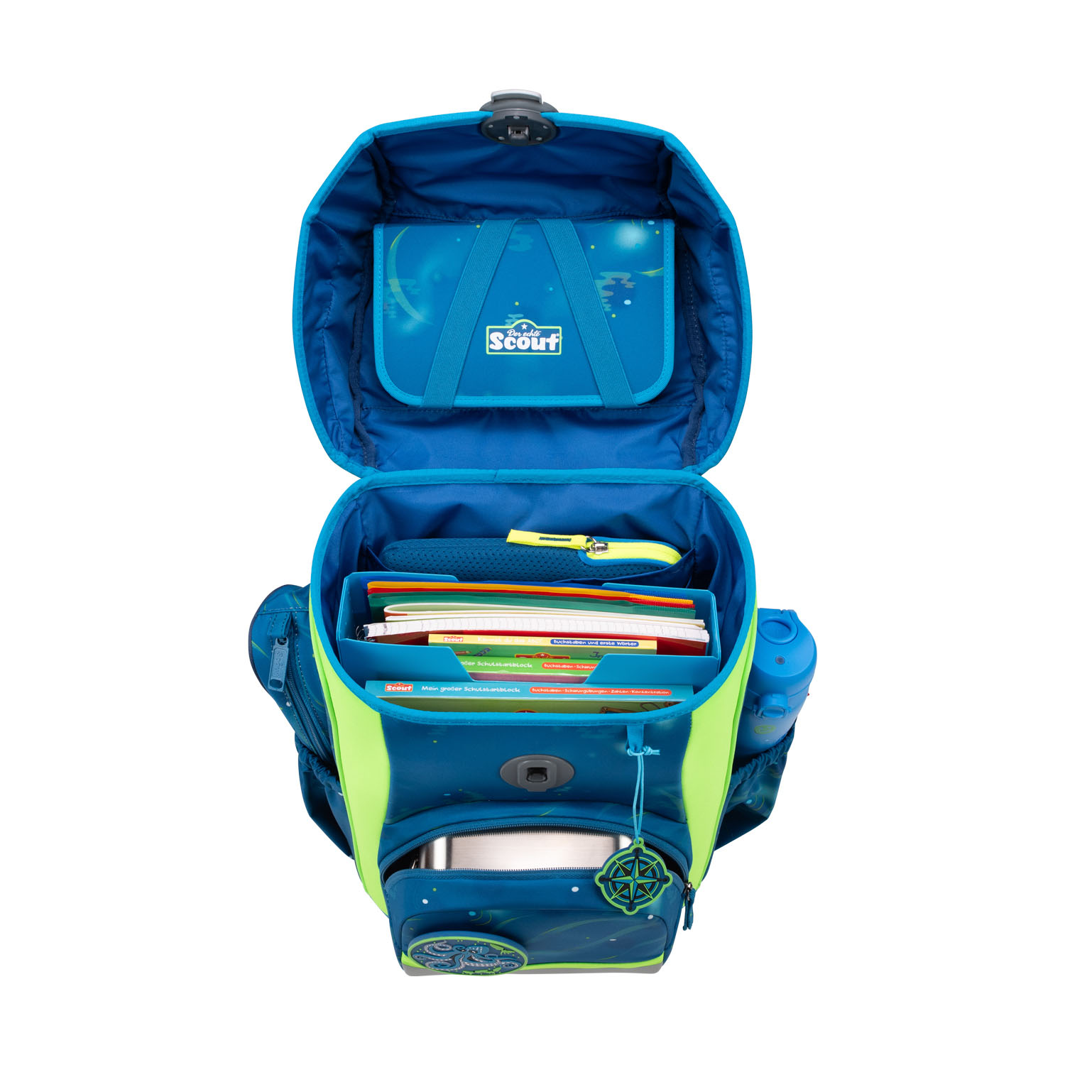 Scout Neo Schulranzen-Set 4-teilig DIN Deep Sea