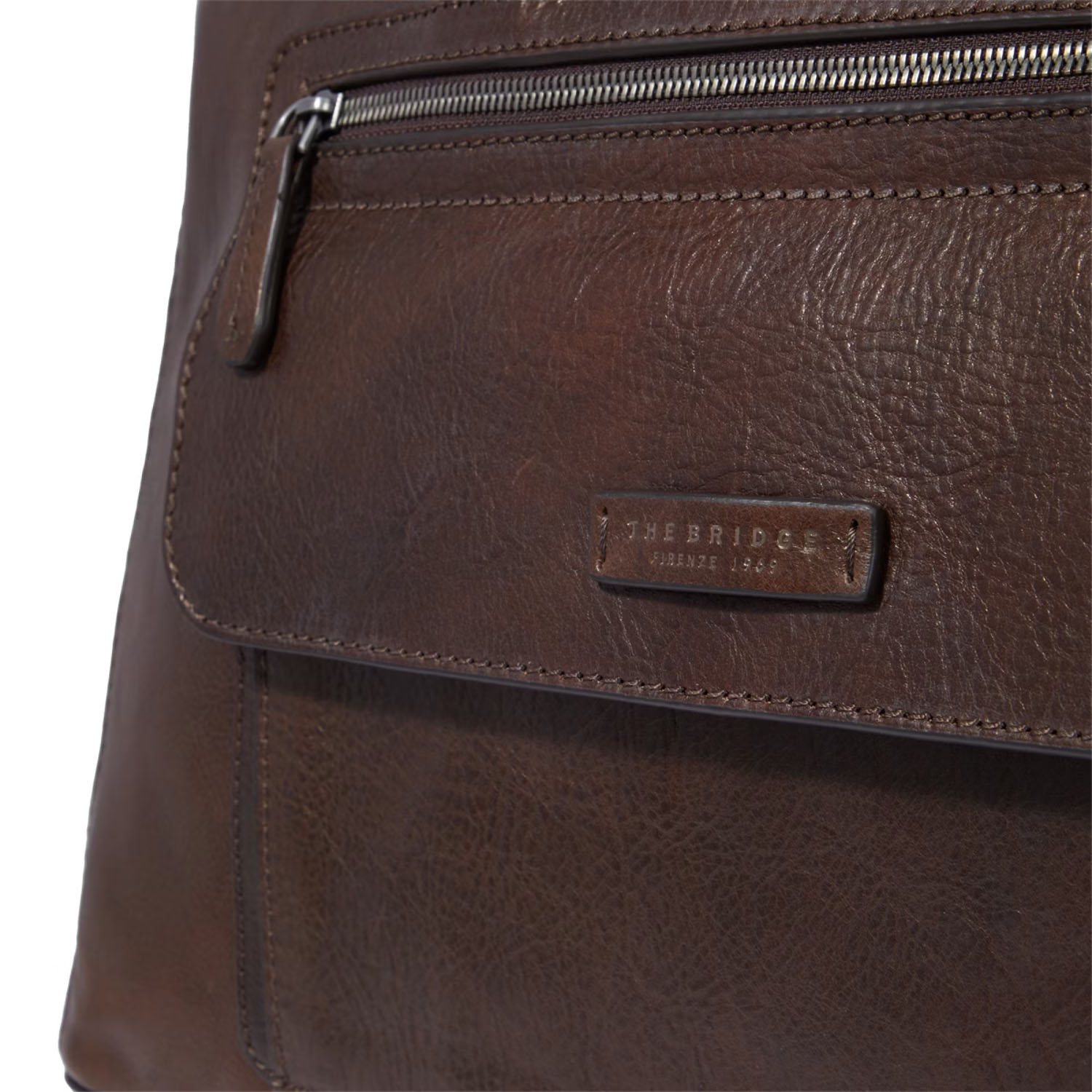 The Bridge Alberto Wild Leder-Reisetasche 50cm Kastanie/Ruthenium