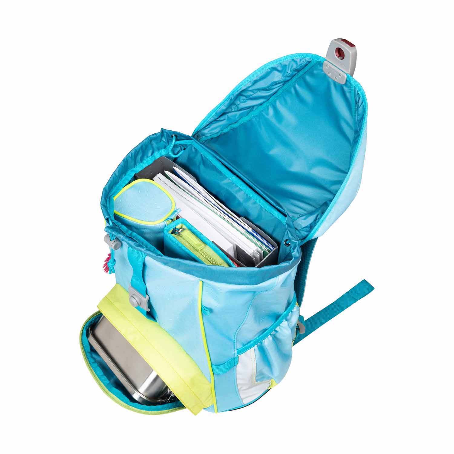 DerDieDas ErgoFlex Exklusiv "LED" Schulrucksack-Set 5-teilig mit Sportbeutel Primavera