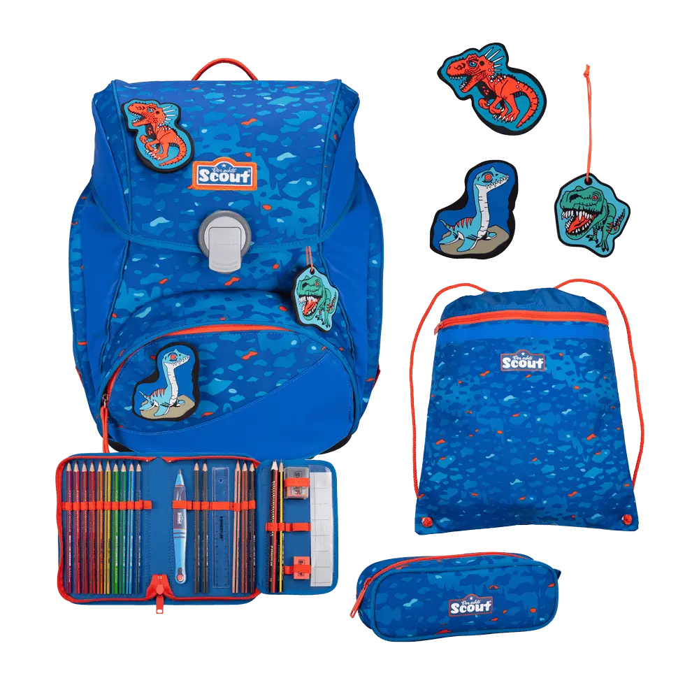 Scout Alpha Exklusiv Superflash Schulranzen-Set 4-teilig