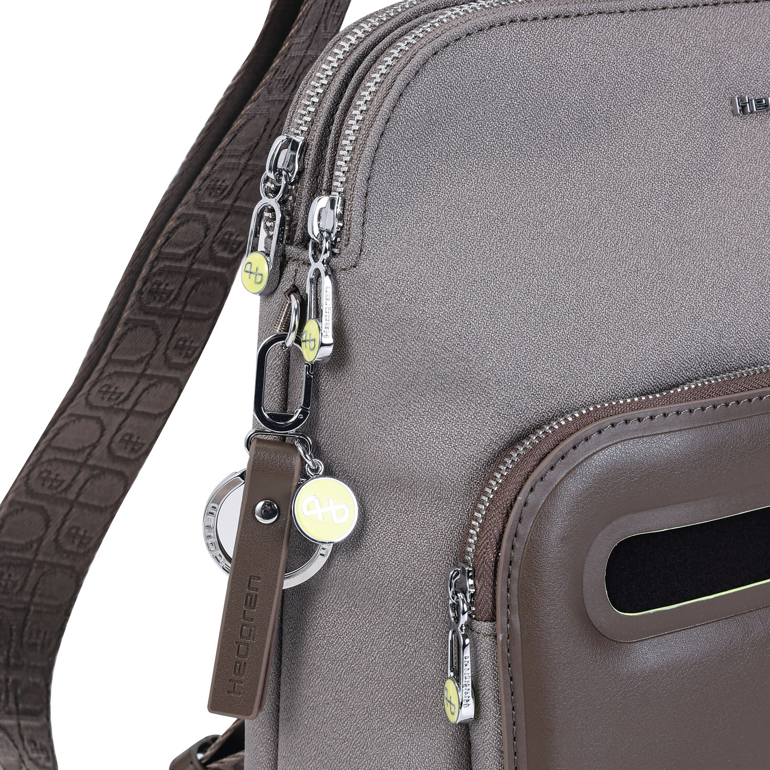 Hedgren Fika LATTE Rucksack + RFID Vintage Taupe