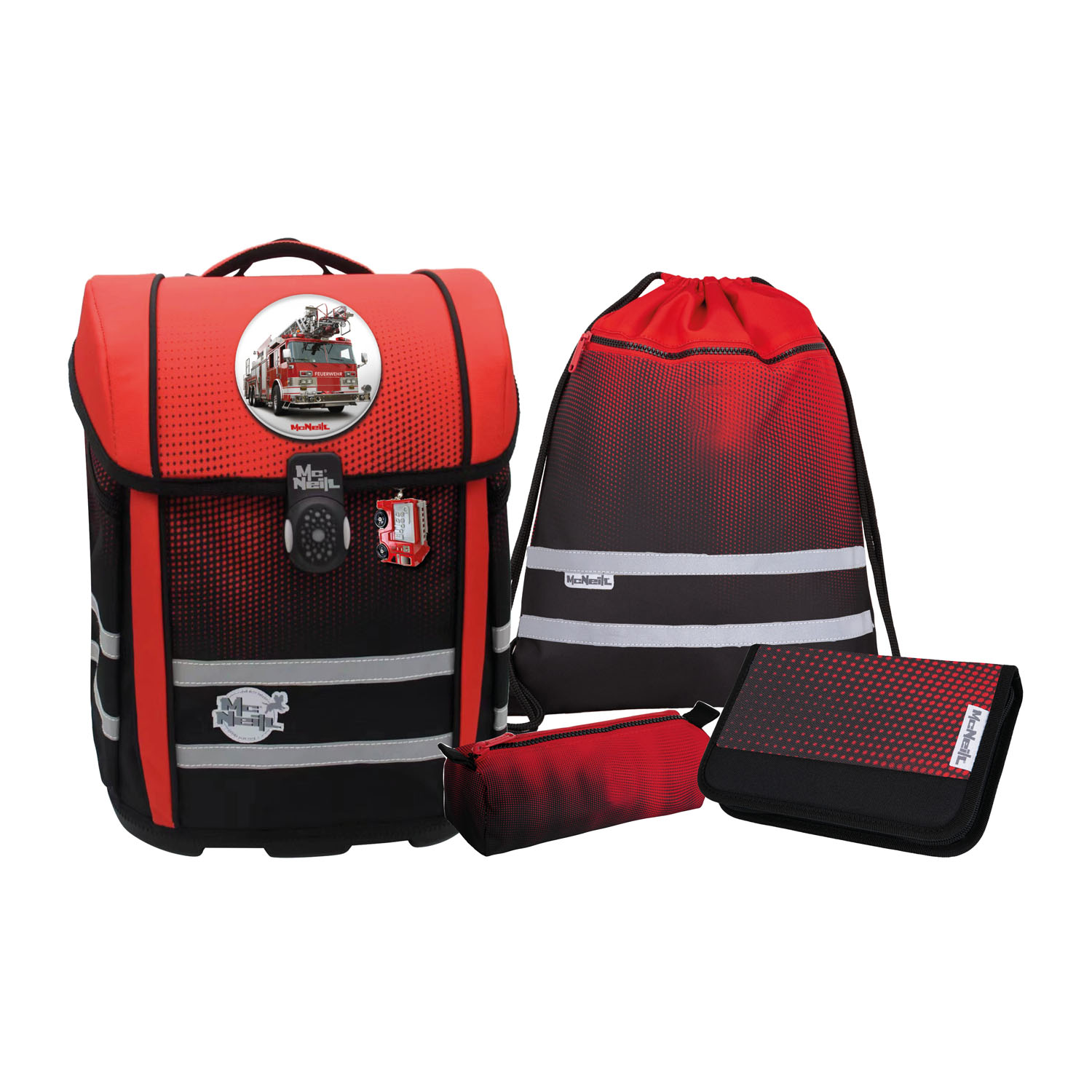 McNeill Perfecto Kollektion 2025 -Schulranzen-Set 5tlg., Gradient Cranberry McNeill Perfecto Kollektion 2025 -Schulranzen-Set 5tlg., Gradient Cranberry