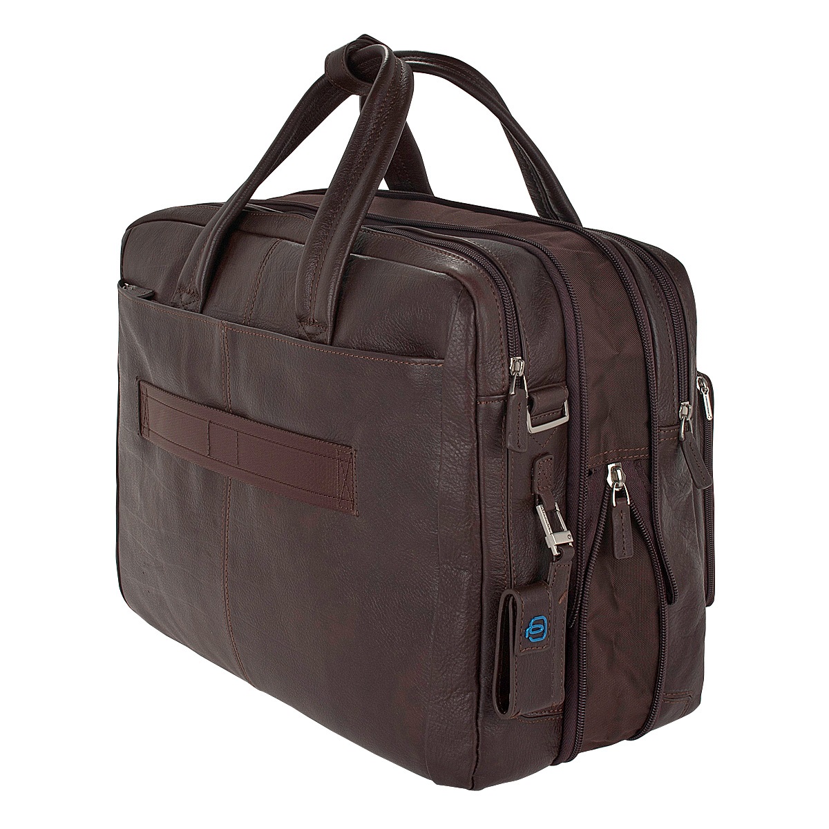 Piquadro Vibe Erweiterbare Kurzgriffaktentasche mit doppeltem iPad® und Notebook-Fach black