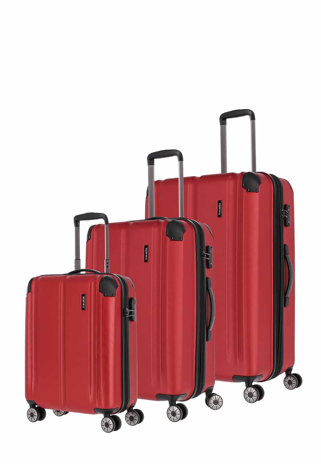 Travelite City 4-Rad Trolley L-erw /M-erw und S Rot Travelite City 4-Rad Trolley L-erw /M-erw und S Rot