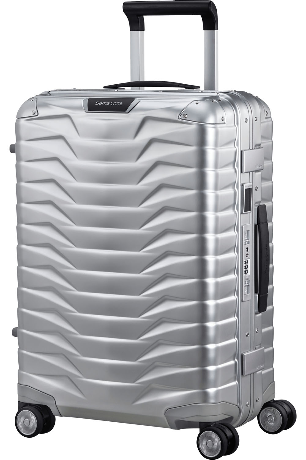 Samsonite Proxis Alu Trolley mit 4 Rollen 55cm + GRATIS HOTELGUTSCHEIN Aluminium Samsonite Proxis Alu Trolley mit 4 Rollen 55cm + GRATIS HOTELGUTSCHEIN Aluminium