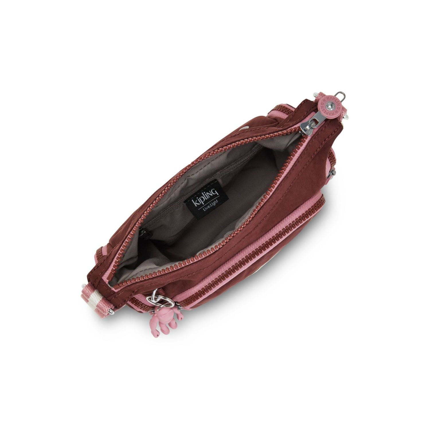 Kipling GABBIE MINI Kleine Umhängetasche Mahogany Block