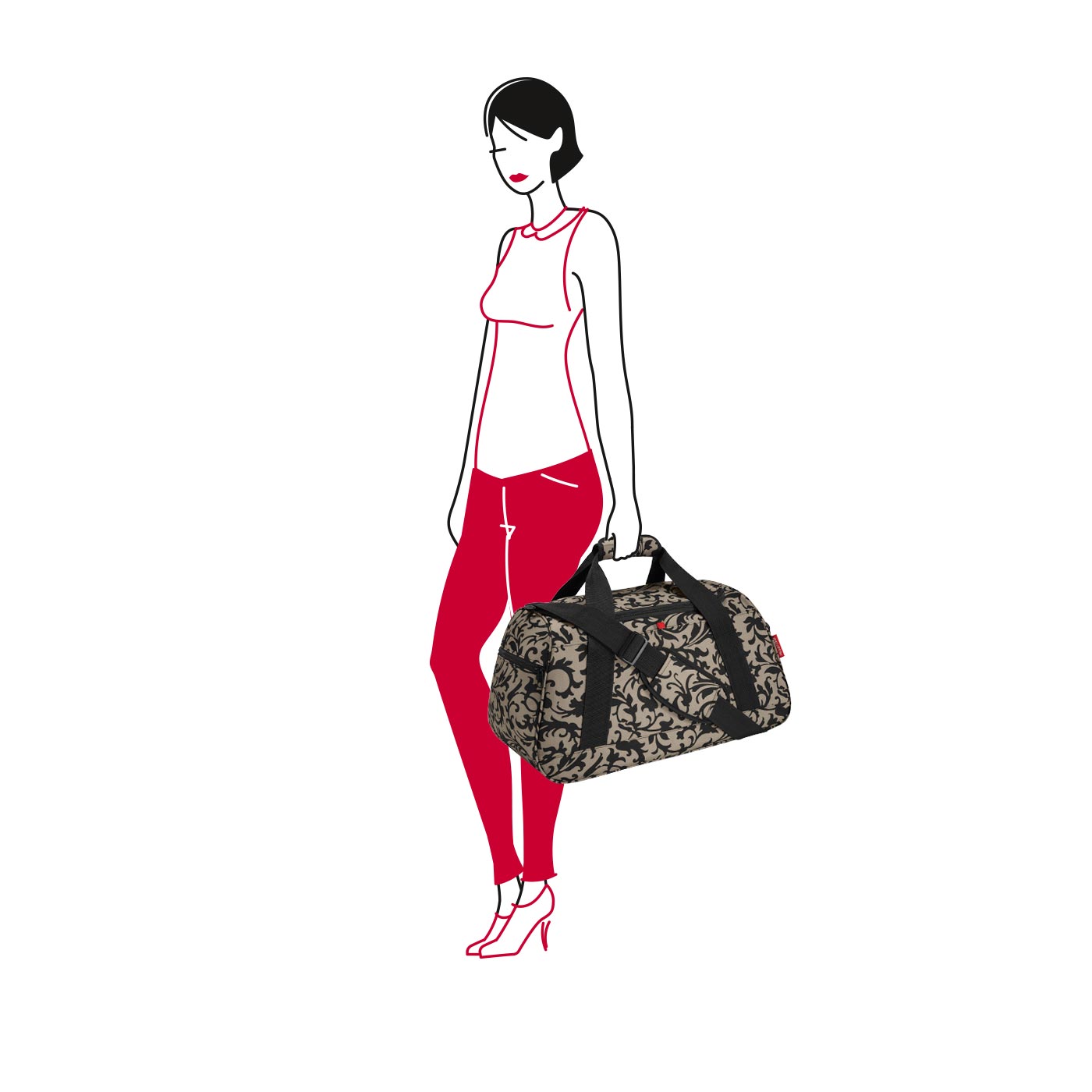 Reisenthel Travelling activitybag baroque taupe Reisenthel Travelling activitybag baroque taupe