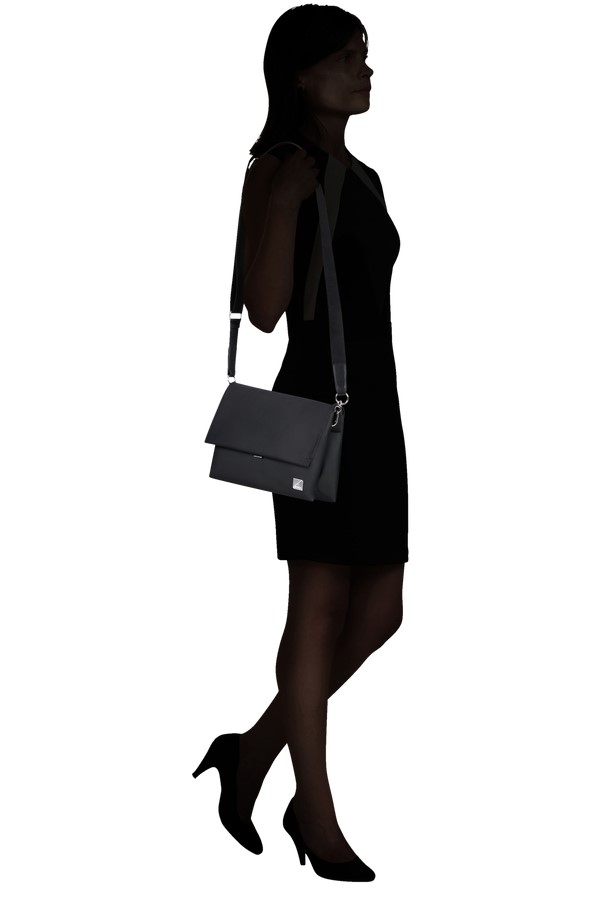 Samsonite Workationist Schultertasche mit Überschlag Schwarz Samsonite Workationist Schultertasche mit Überschlag Schwarz