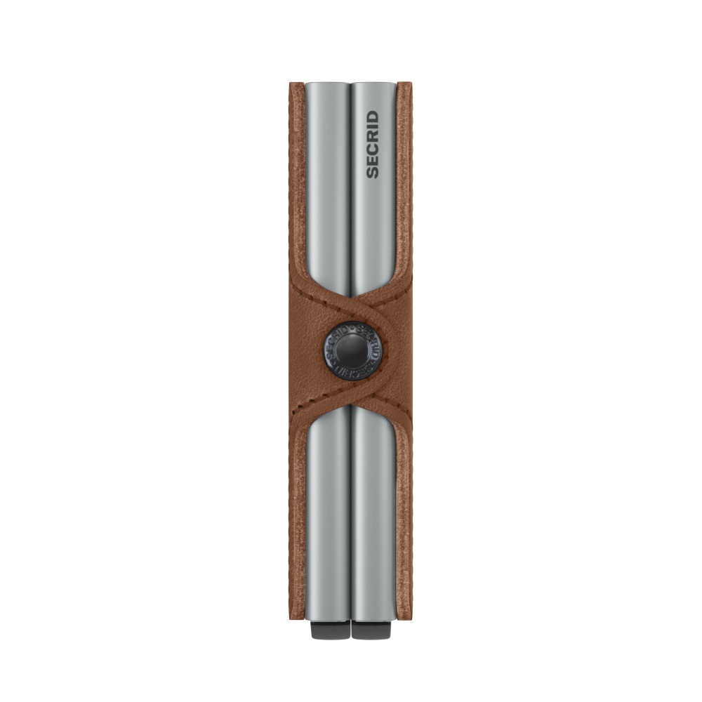 Secrid Twinwallet Vintage 8/12 Geschützte Karten TV-Cognac-Silver