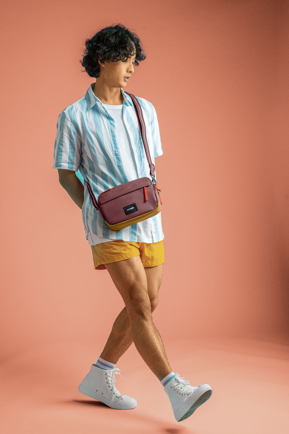 pacsafe GO Anti-Theft Crossbody Bag Garnet Red