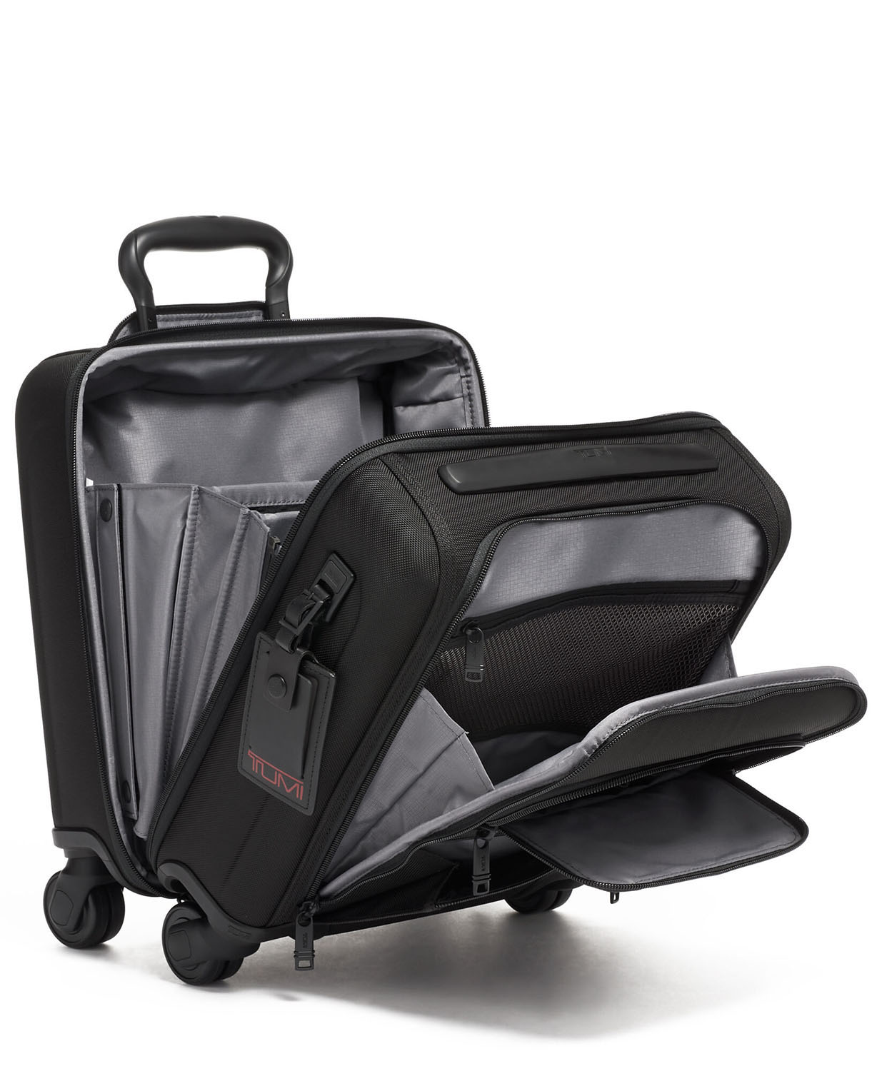 Tumi Alpha 3 Kompakte Aktentasche auf 4 Rollen (klein) + GRATIS HOTELGUTSCHEIN Black Tumi Alpha 3 Kompakte Aktentasche auf 4 Rollen (klein) + GRATIS HOTELGUTSCHEIN Black