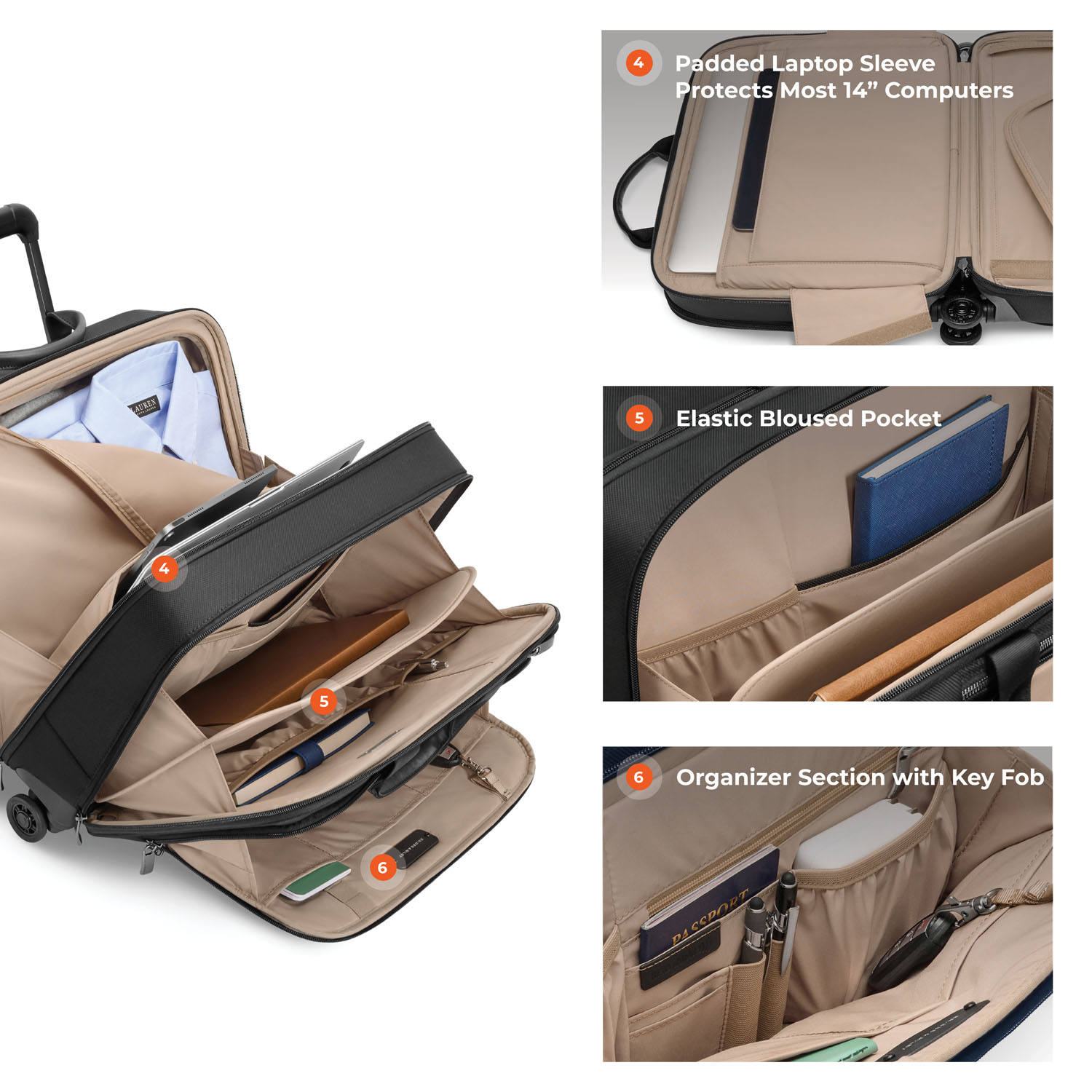 Briggs & Riley Business 2.0 Large Spinner Brief 4 Wheels Black