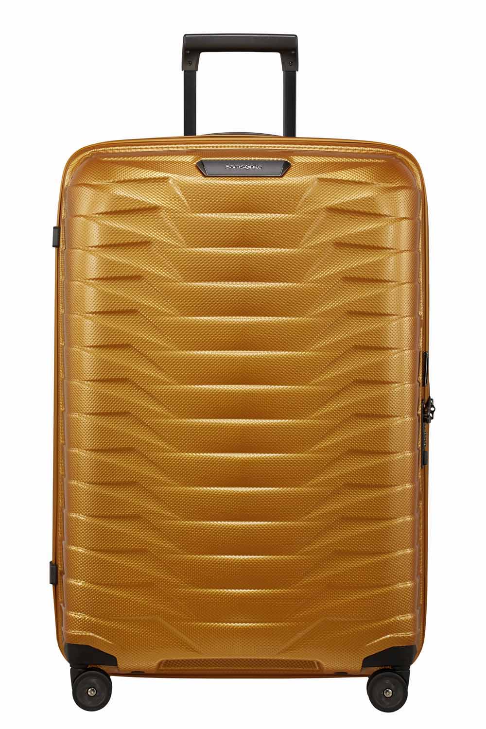 Samsonite Proxis Trolley mit 4 Rollen 75cm + GRATIS HOTELGUTSCHEIN Honey Gold