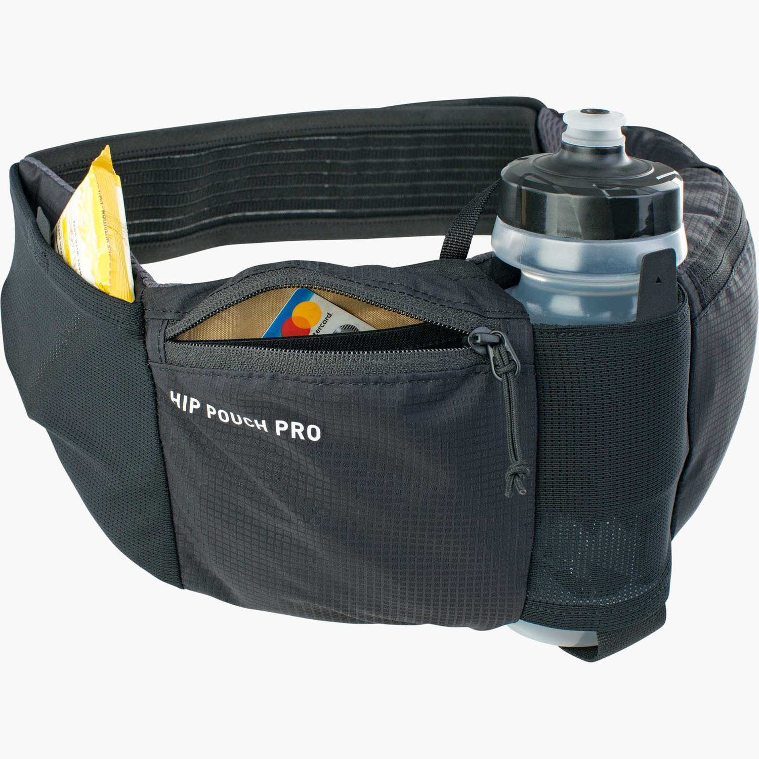 evoc Hip Pouch PRO + Drink Bottle 550ml black