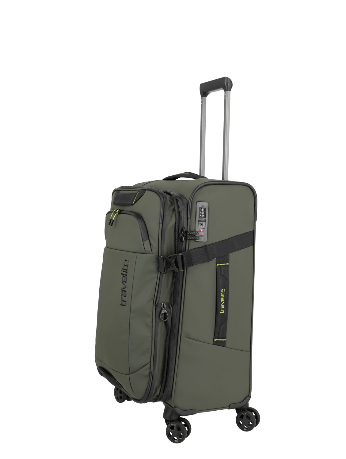 Travelite BRIIZE Trolley M 4-Rollen Khaki