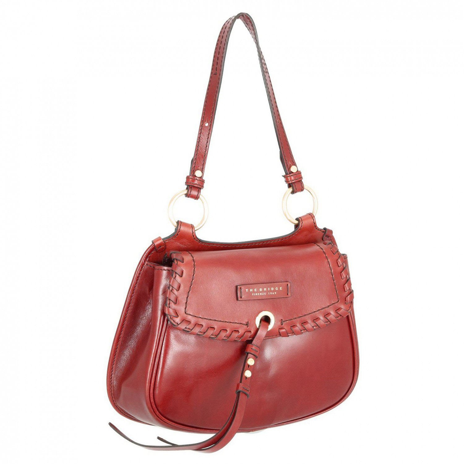 The Bridge Vallombrosa Damentasche Kirschrot/Gold