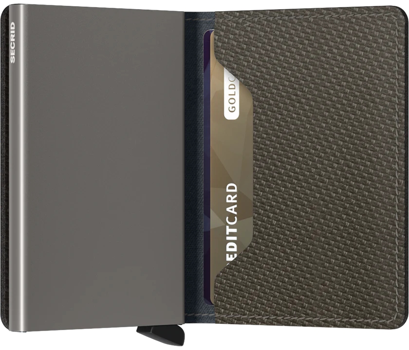 Secrid Slimwallet Carbon SCa-Khaki Secrid Slimwallet Carbon SCa-Khaki