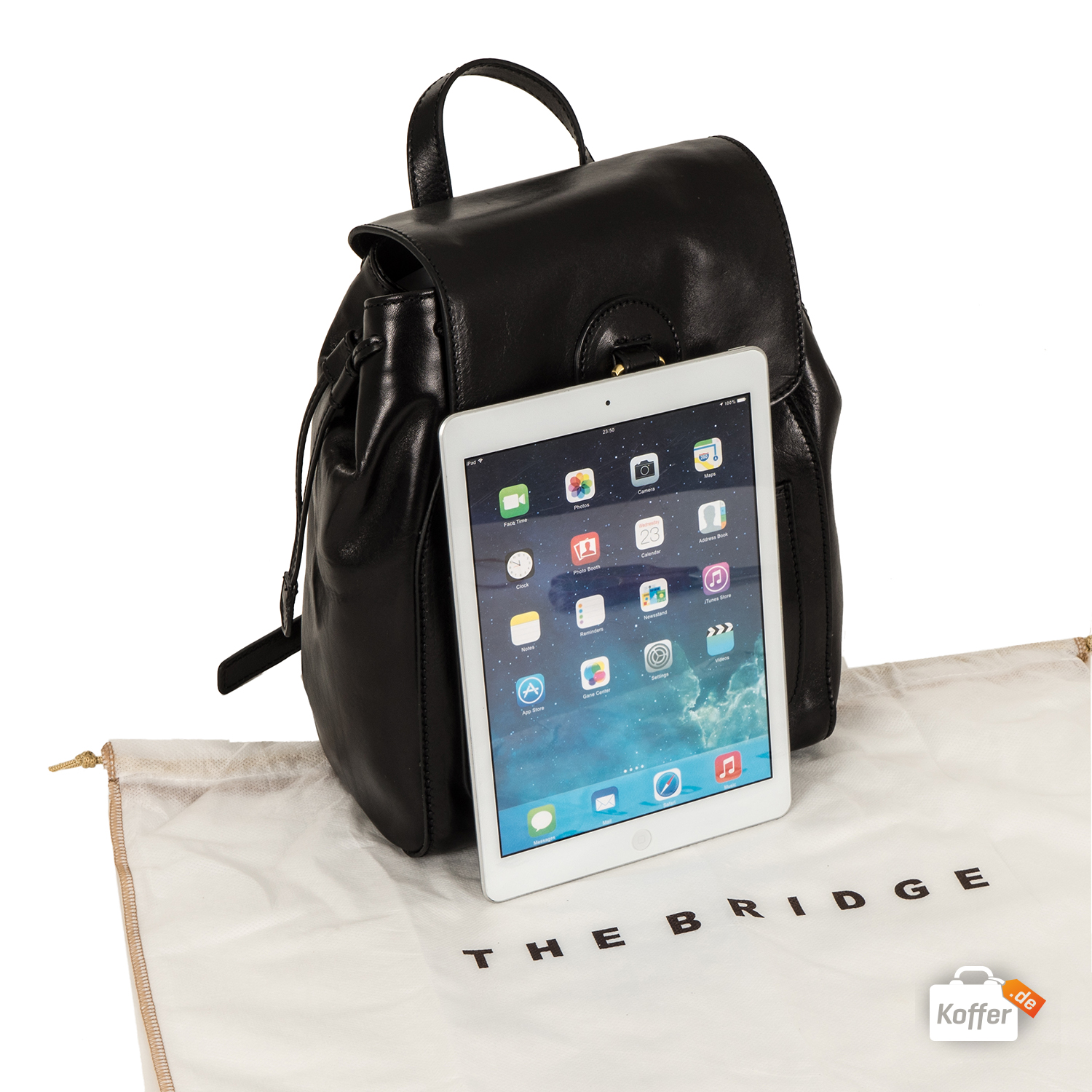 The Bridge Santacroce Rucksack red currant/gold