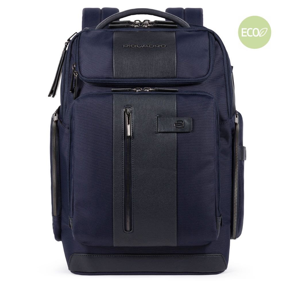 Piquadro Brief 2 Laptoprucksack aus rezykliertem Stoff 15,6" BagMotic Piquadro Brief 2 Laptoprucksack aus rezykliertem Stoff 15,6" BagMotic