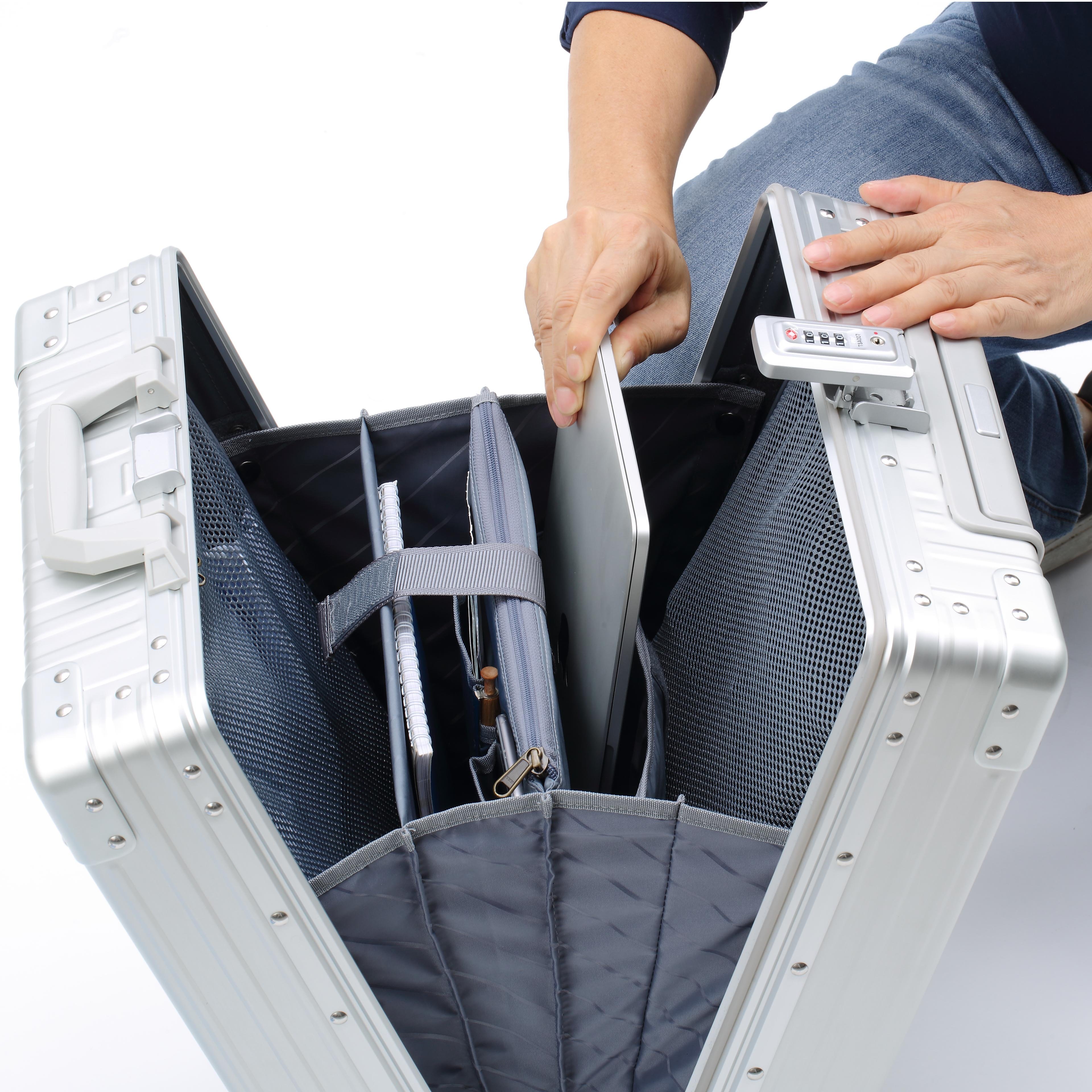 Aleon Business Vertical Carry-On 21" Ruby - Rot