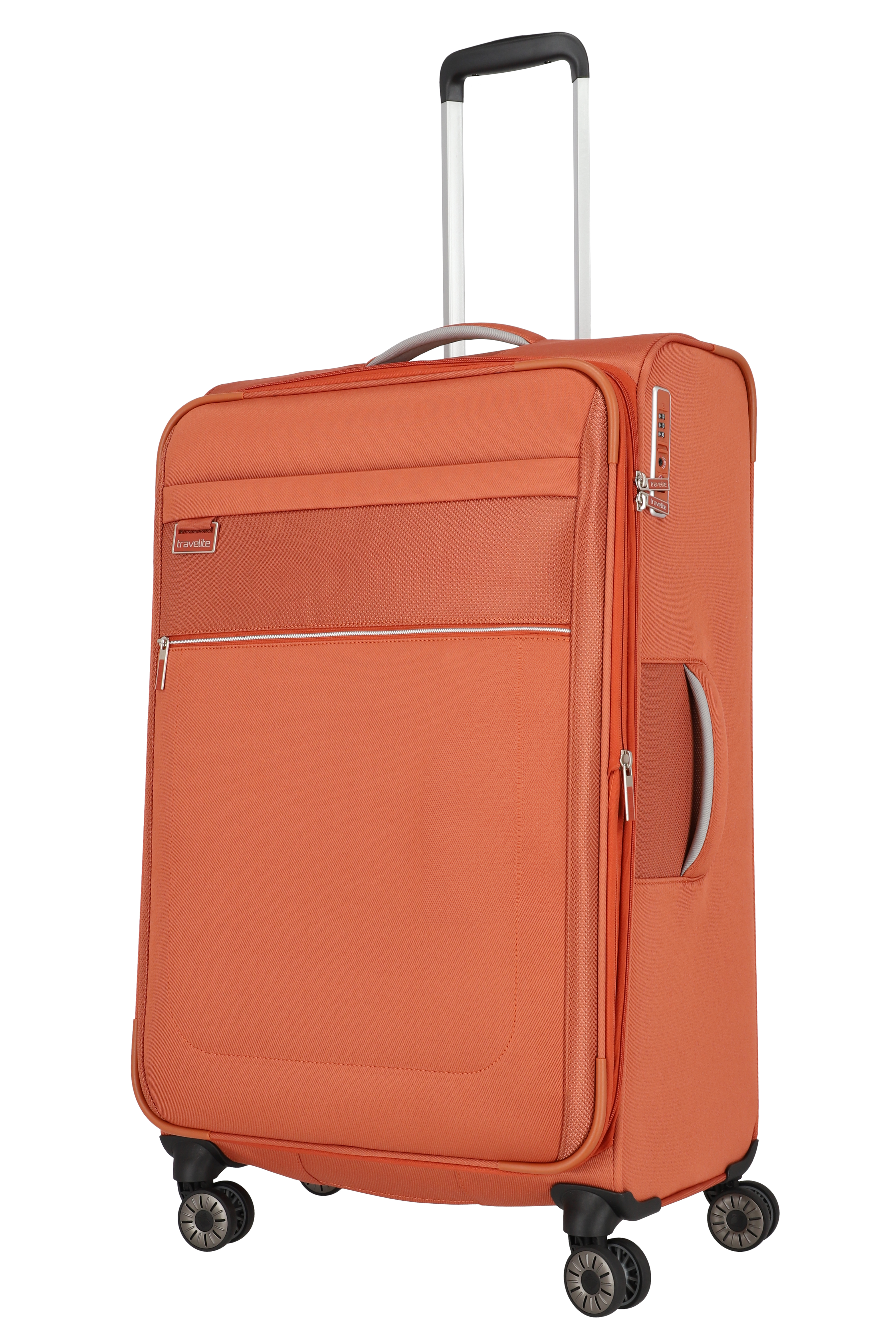 Travelite MIIGO Trolley L, 4-Rollen erweiterbar Safran